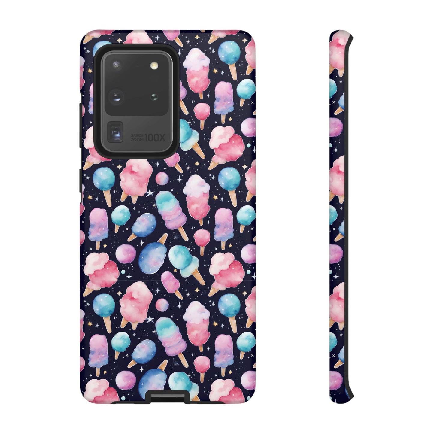 Cotton Candy Space Explosion Tough Case For iPhone Samsung