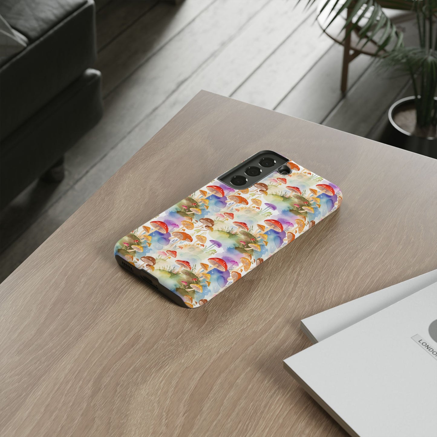 Mushroom Phone Case | Shroom Phone Cover | Hippie Themed Phone Case | Cute mushroom Pattern | Tough Case