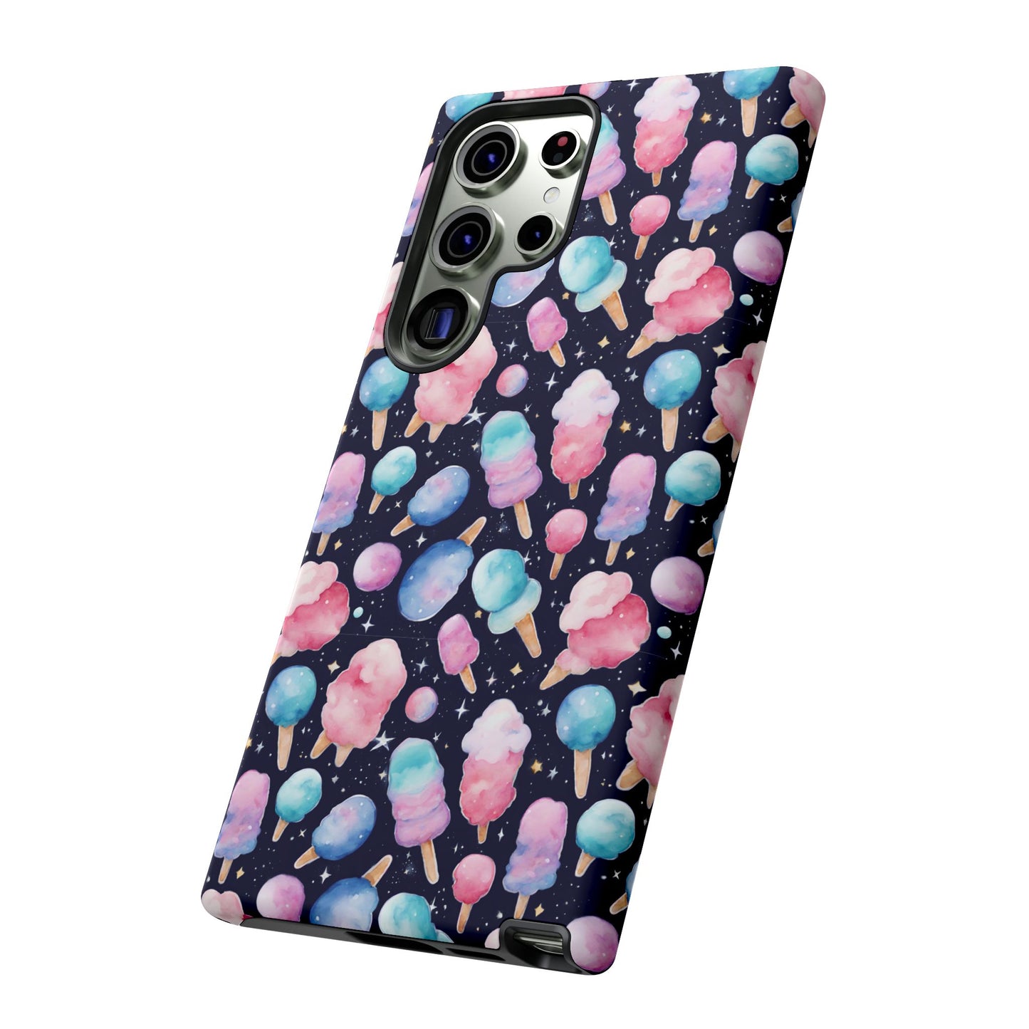 Cotton Candy Space Explosion Tough Case For iPhone Samsung