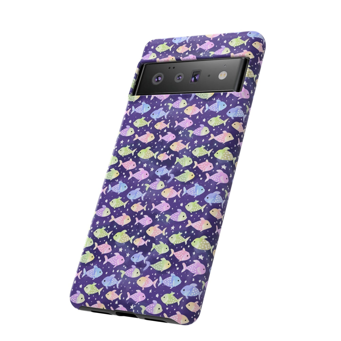 Fish And Stars | Tough Cases | Phone Case | Protective Cover | Ocean Themed | Sea Themed | Cute Phone Cover | Colorful