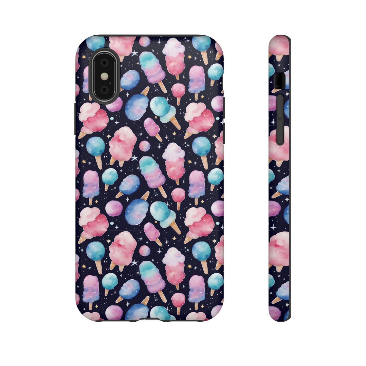 Cotton Candy Space Explosion Tough Case For iPhone Samsung