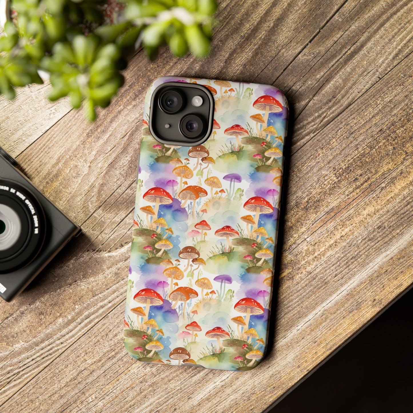 Mushroom Phone Case | Shroom Phone Cover | Hippie Themed Phone Case | Cute mushroom Pattern | Tough Case