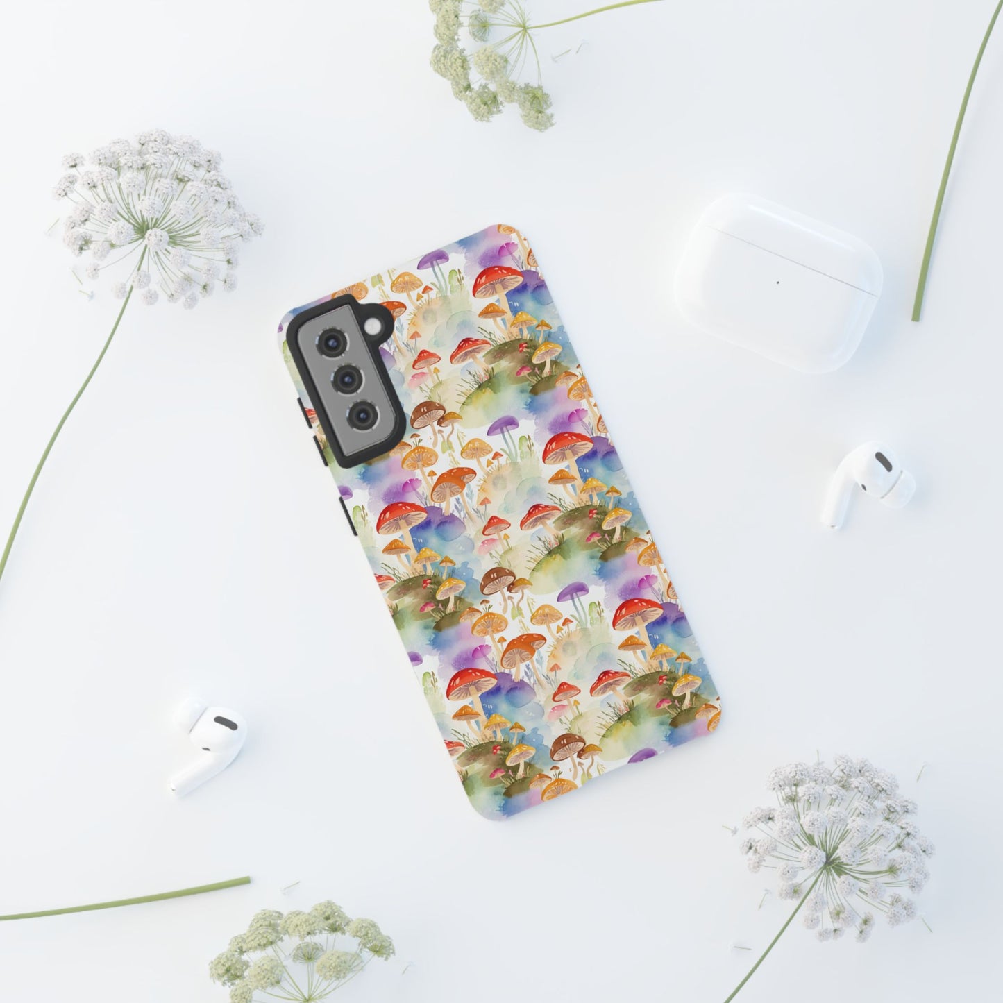 Mushroom Phone Case | Shroom Phone Cover | Hippie Themed Phone Case | Cute mushroom Pattern | Tough Case