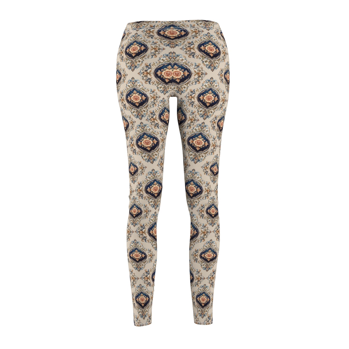 Coquette Aesthetic Floral Leggings Vintage Boho Yoga Pants