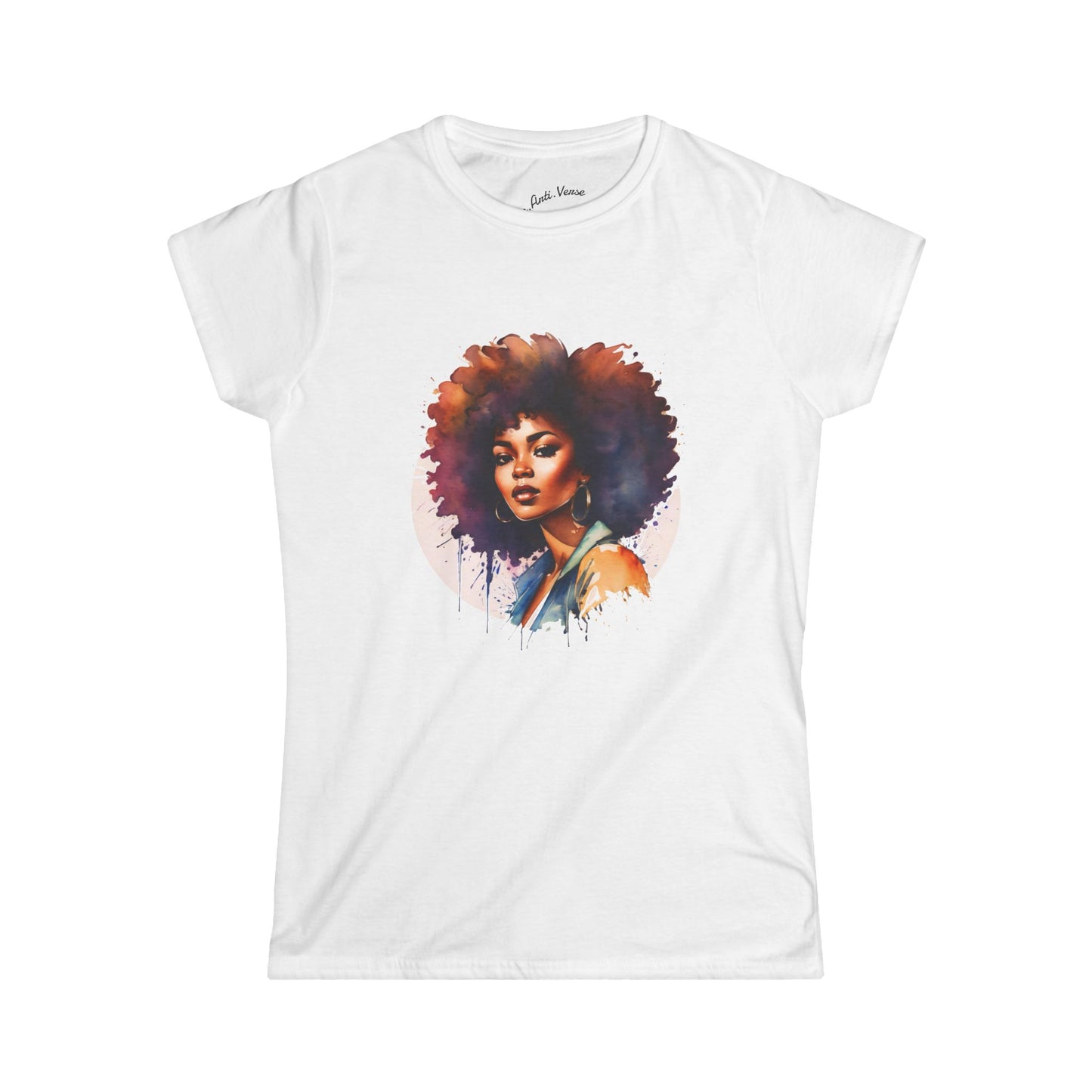 Beautiful Womens Tee Retro 70s Afro Shirt Everyday Tee