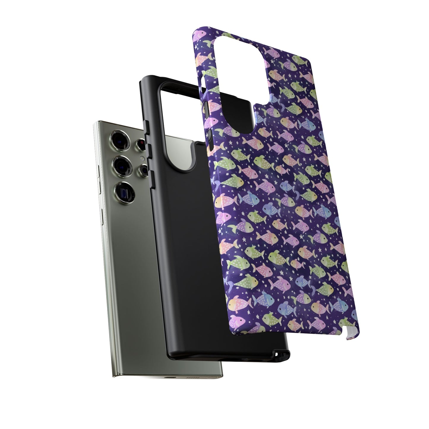 Fish And Stars | Tough Cases | Phone Case | Protective Cover | Ocean Themed | Sea Themed | Cute Phone Cover | Colorful