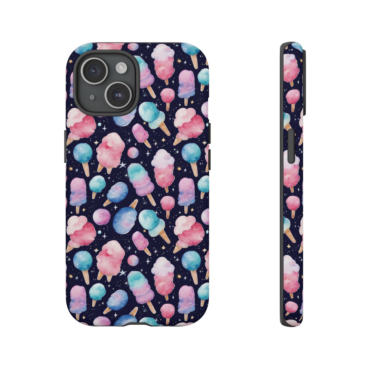Cotton Candy Space Explosion Tough Case For iPhone Samsung