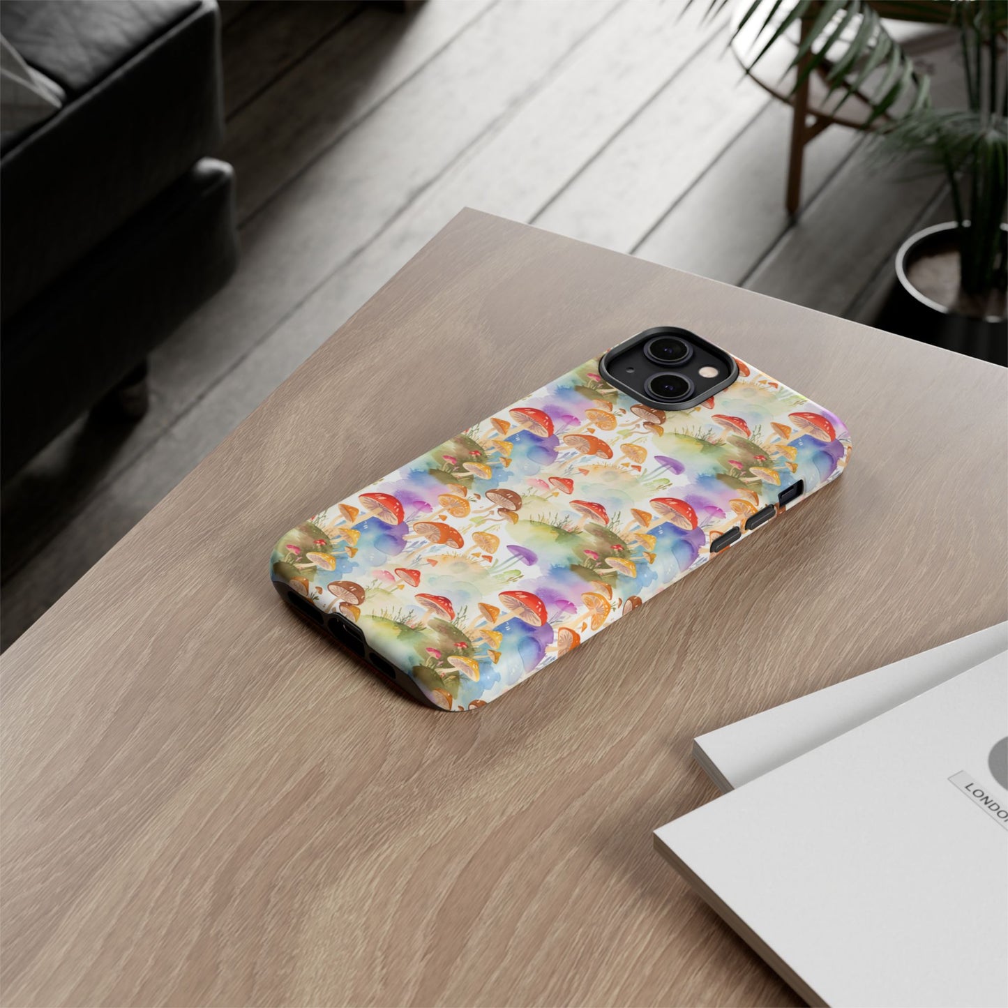 Mushroom Phone Case | Shroom Phone Cover | Hippie Themed Phone Case | Cute mushroom Pattern | Tough Case