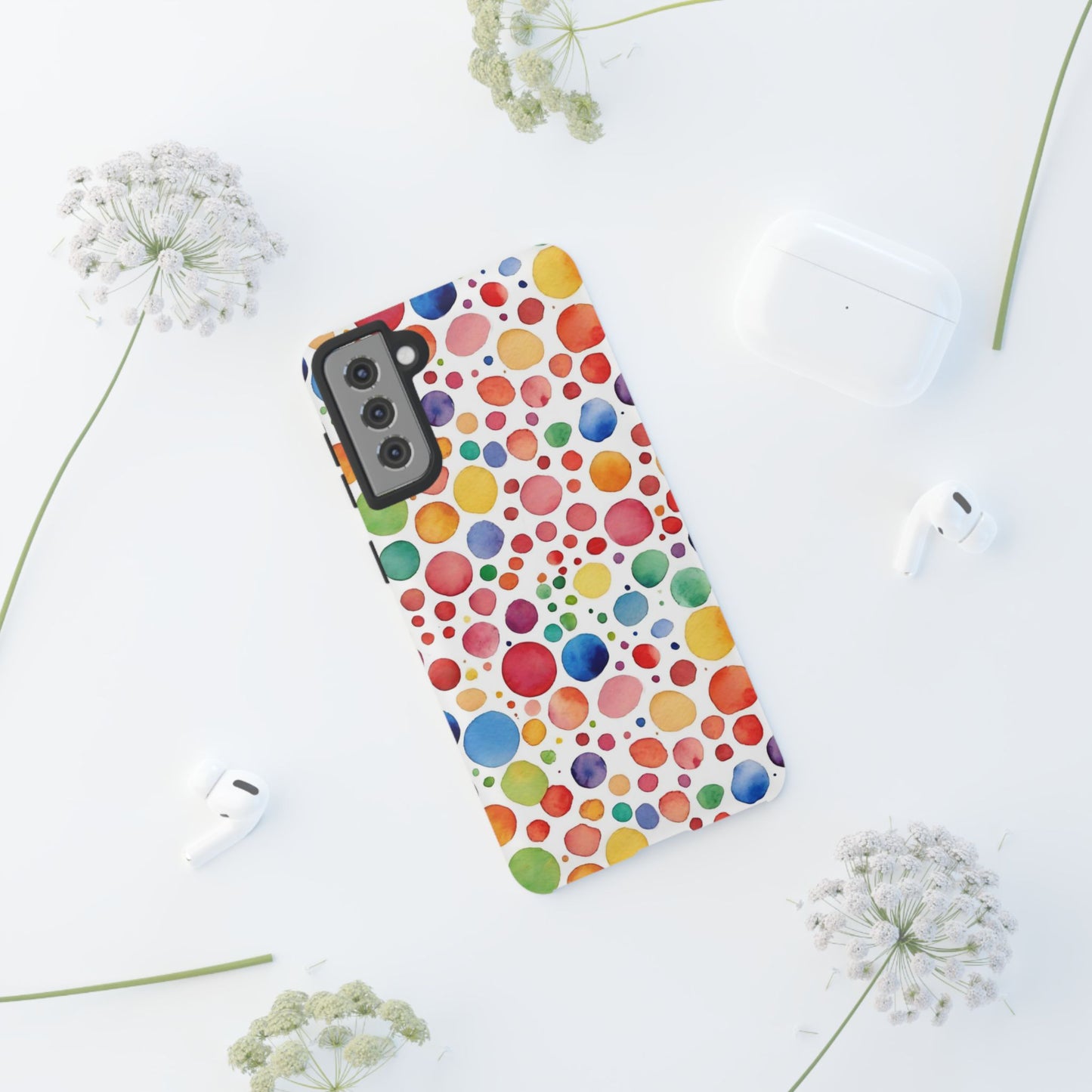 Polka dot drop | Tough Cases | Phone Case | IPhone | Samsung | Protective Phone Case | Phone Protector | Cute Phone Cover
