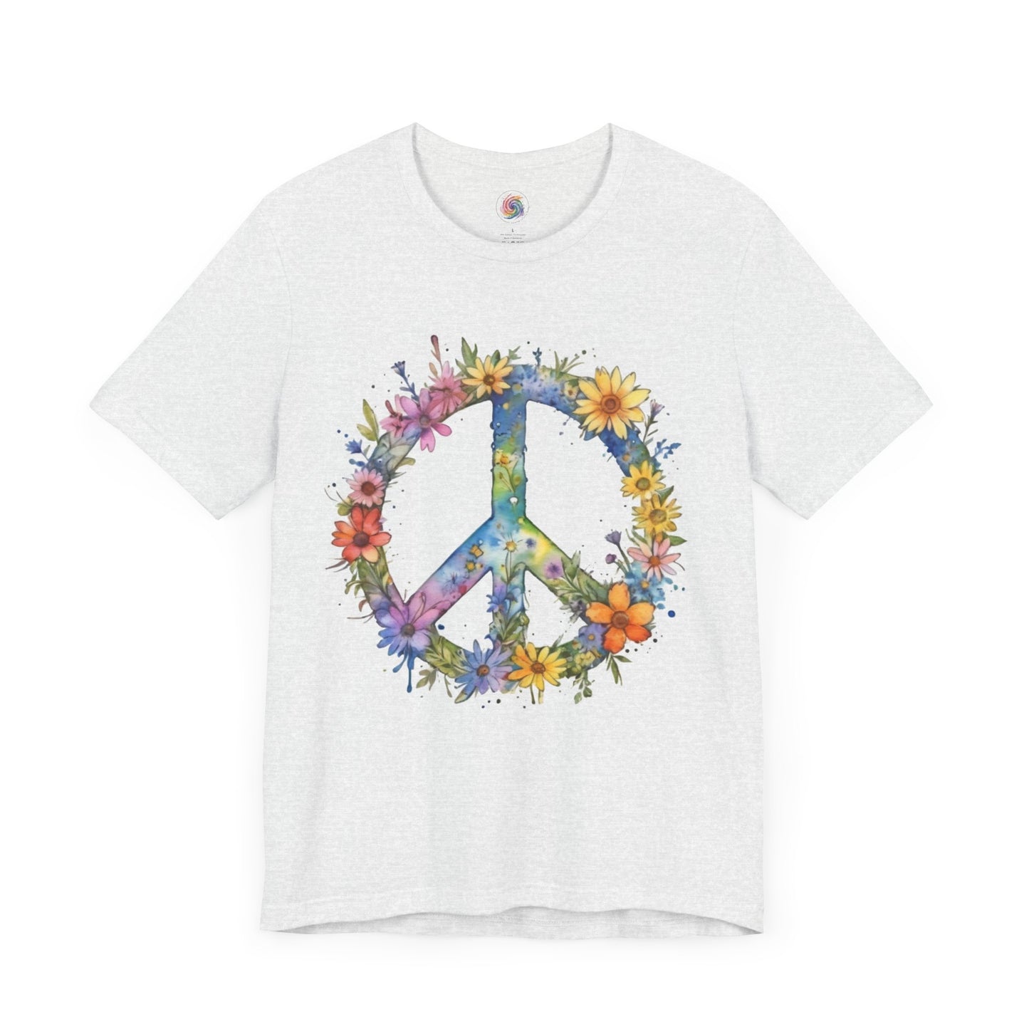 Flower Power Shirt | Vintage Hippie Shirt | Peace Sign Tshirt | Floral Peace Sign Tee | Boho Floral Shirt | Hippie Peace Sign