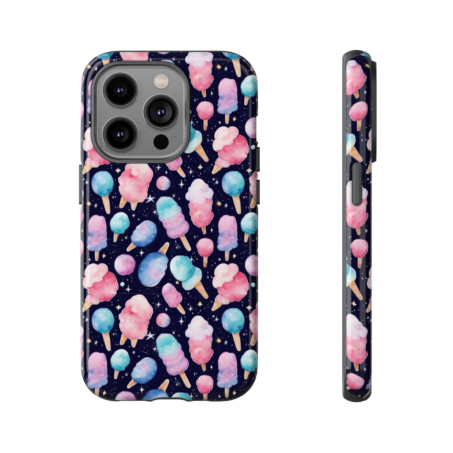 Cotton Candy Space Explosion Tough Case For iPhone Samsung