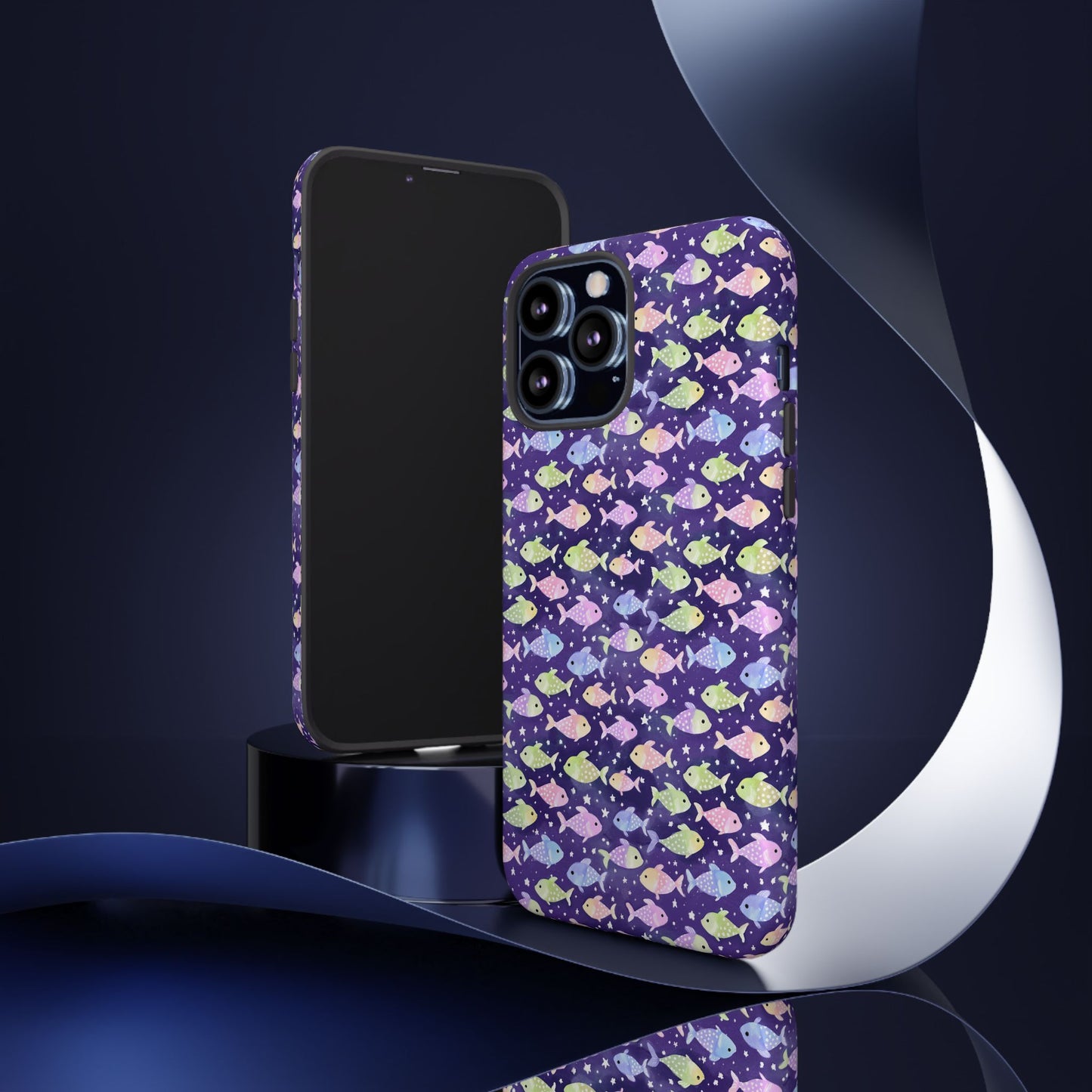 Fish And Stars | Tough Cases | Phone Case | Protective Cover | Ocean Themed | Sea Themed | Cute Phone Cover | Colorful