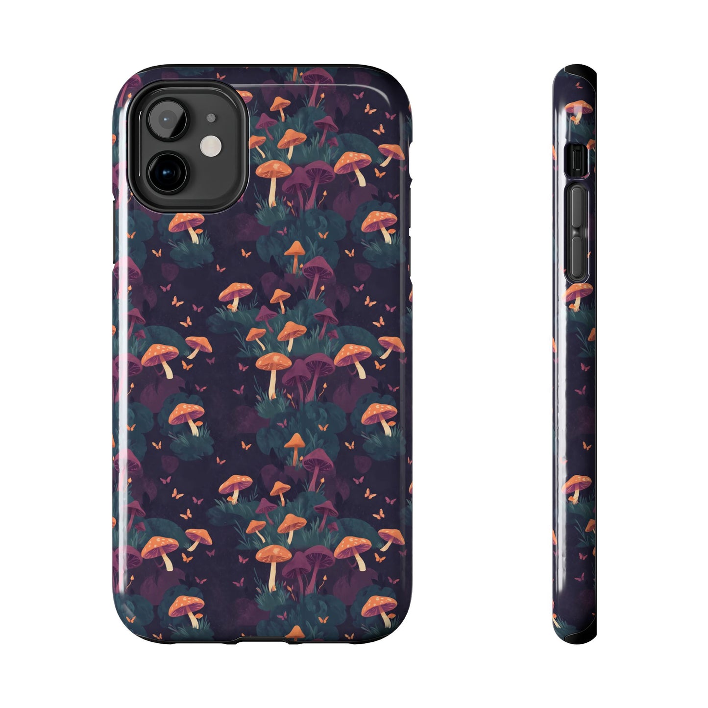 Witchy Mushroom And Moth IPhone Case | Witchy Phone Case | Mushroom Phone Case | Hippie Mushrooms | Night Moths