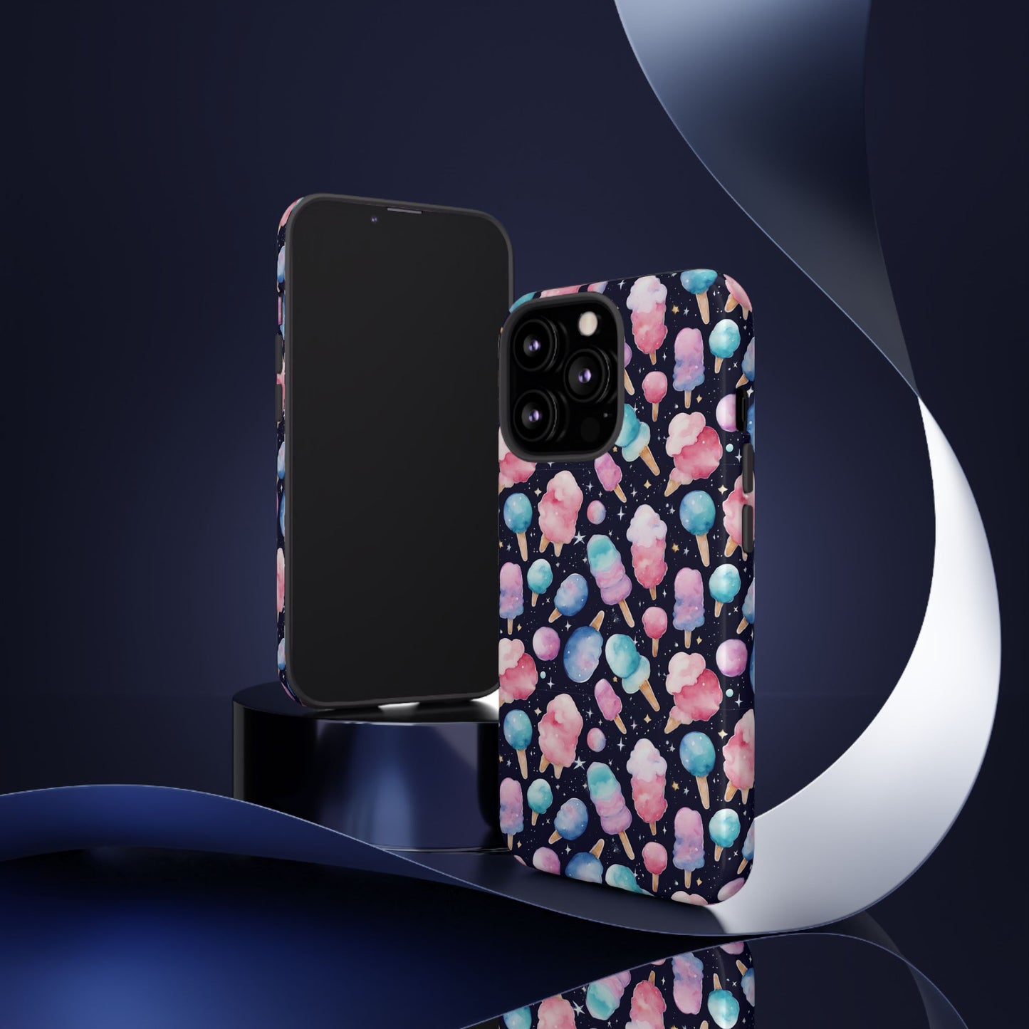 Cotton Candy Space Explosion Tough Case For iPhone Samsung