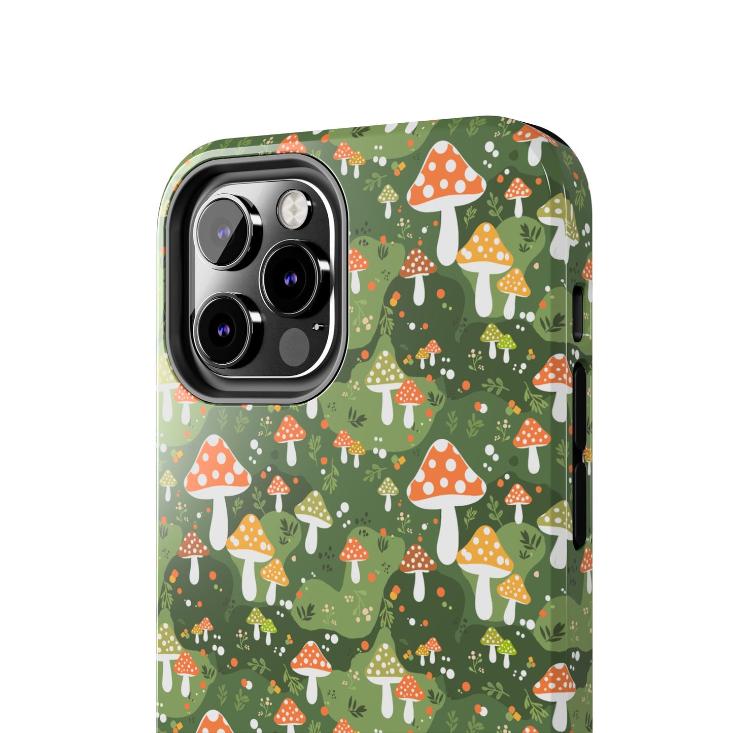 Phone Case - Whimsical Mushroom Pattern, Folk Art Design