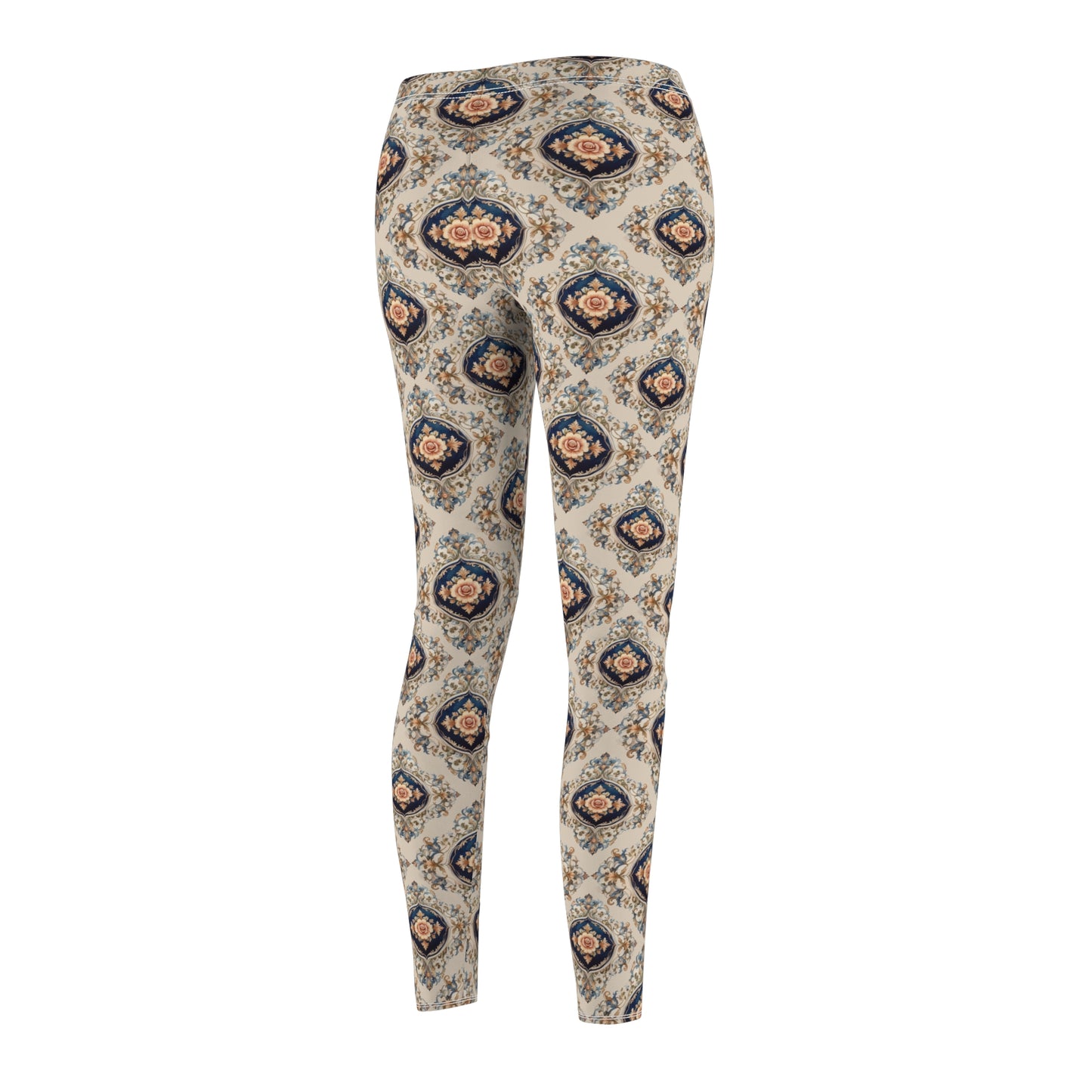 Coquette Aesthetic Floral Leggings Vintage Boho Yoga Pants