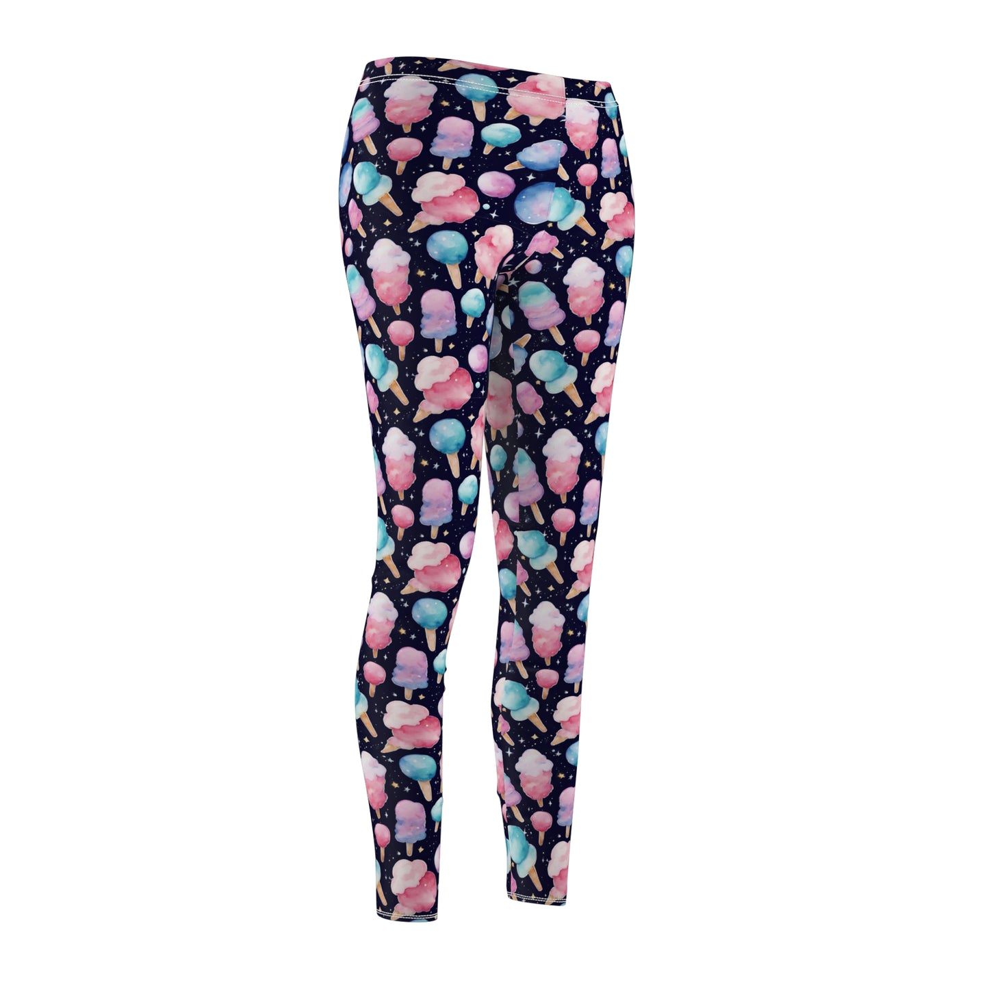 Cotton Candy Space Explosion Womens Casual Leggings Yoga