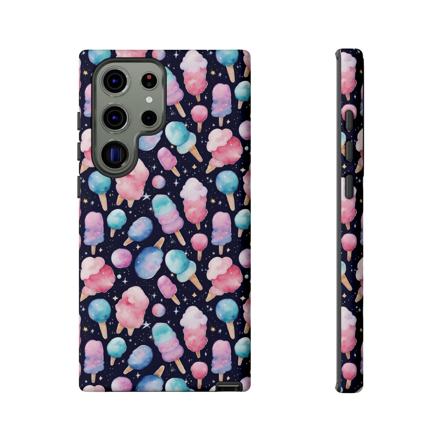 Cotton Candy Space Explosion Tough Case For iPhone Samsung
