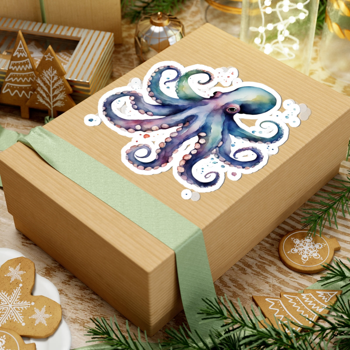 Octopus Kiss-Cut Stickers