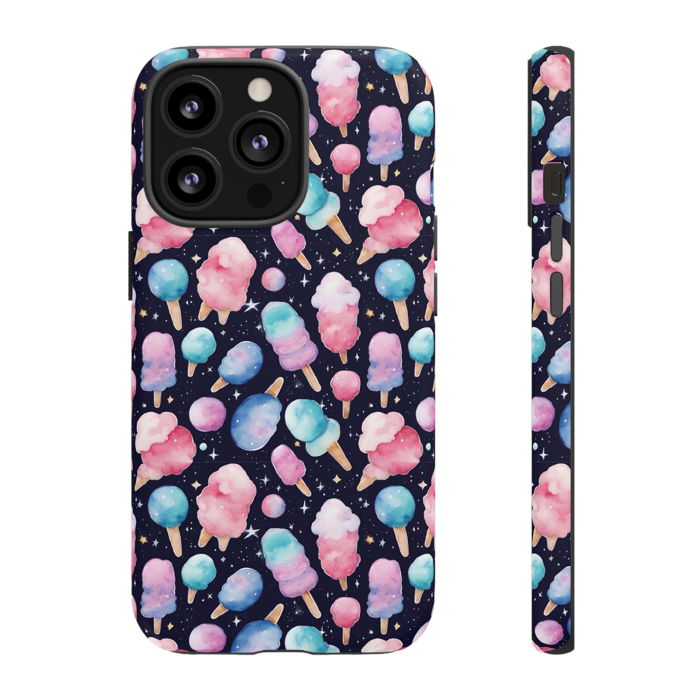 Cotton Candy Space Explosion Tough Case For iPhone Samsung