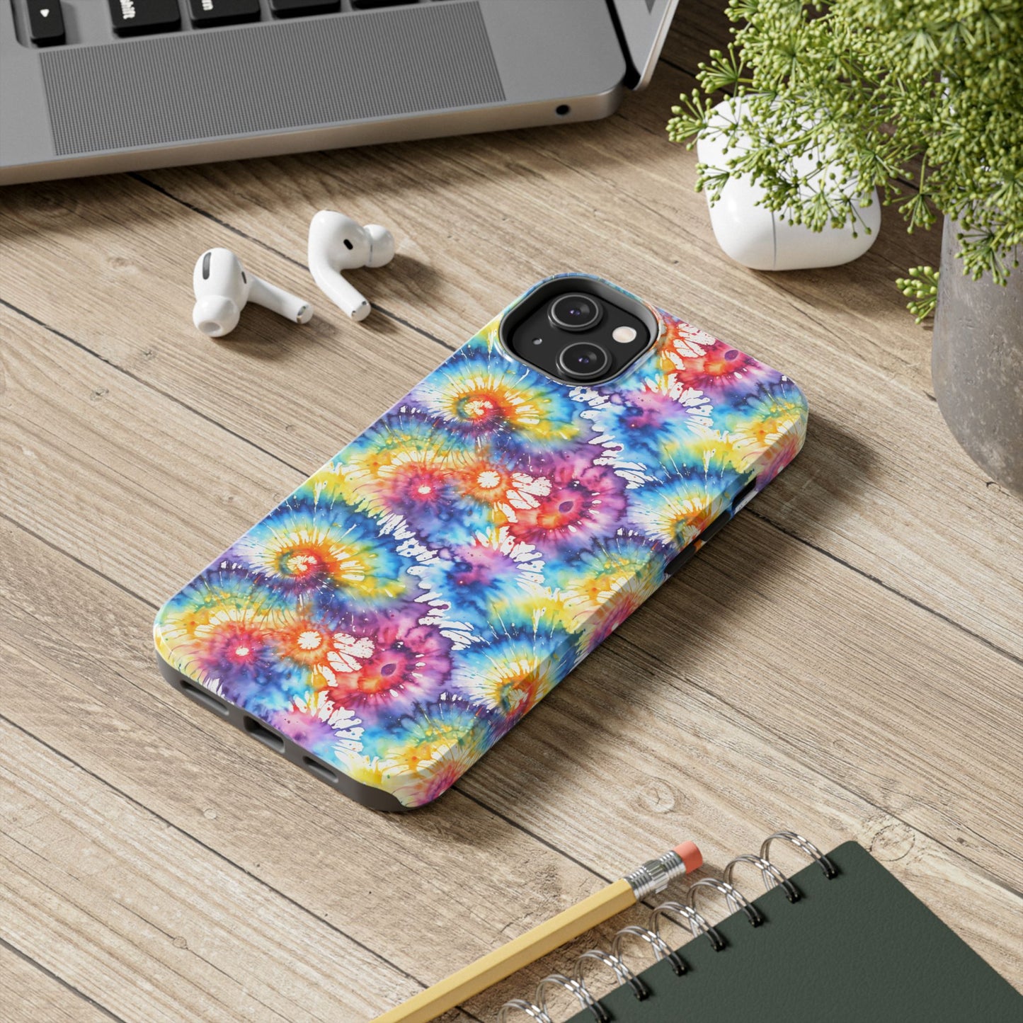 Rainbow Tye Dye Phone Case | Hippie Rainbow Phone Case | Boho Tye Dye | Tough Phone Case | Cute Rainbow Phone Case