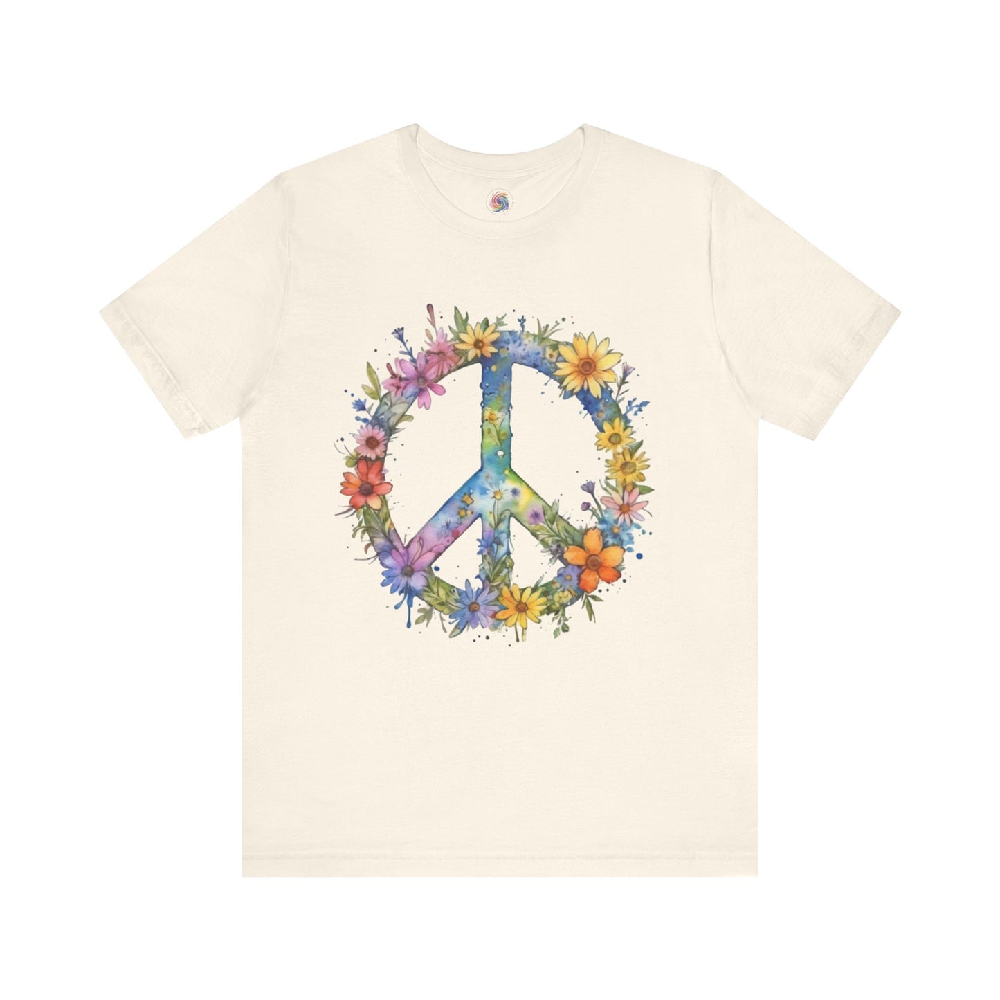 Flower Power Shirt | Vintage Hippie Shirt | Peace Sign Tshirt | Floral Peace Sign Tee | Boho Floral Shirt | Hippie Peace Sign