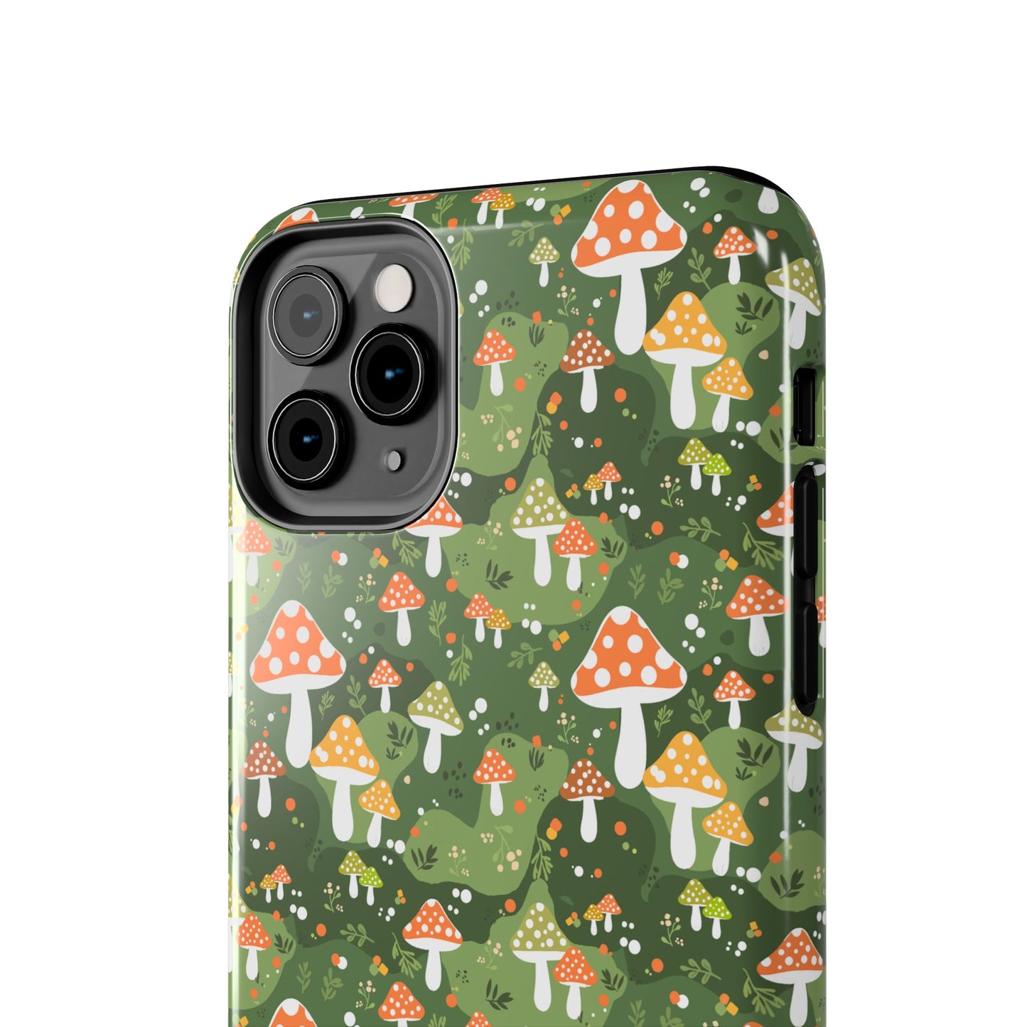 Phone Case - Whimsical Mushroom Pattern, Folk Art Design