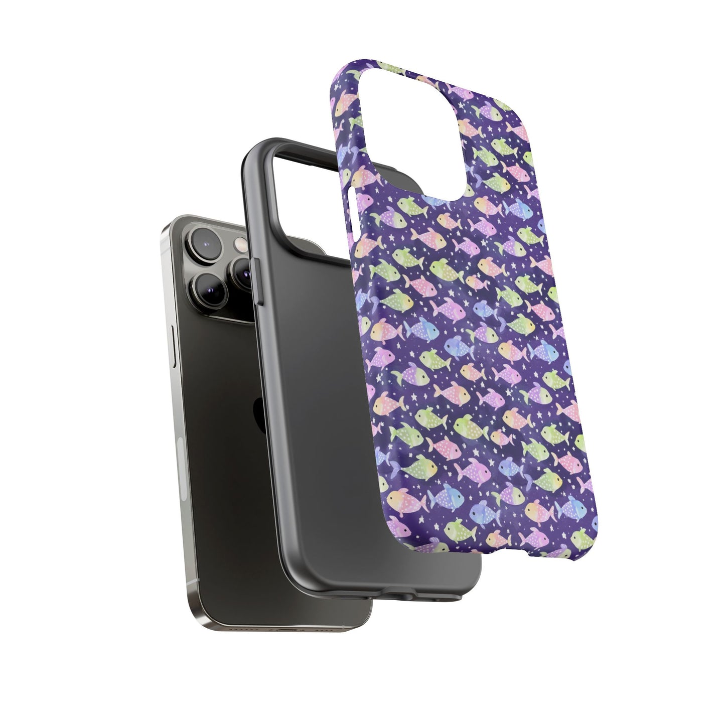 Fish And Stars | Tough Cases | Phone Case | Protective Cover | Ocean Themed | Sea Themed | Cute Phone Cover | Colorful