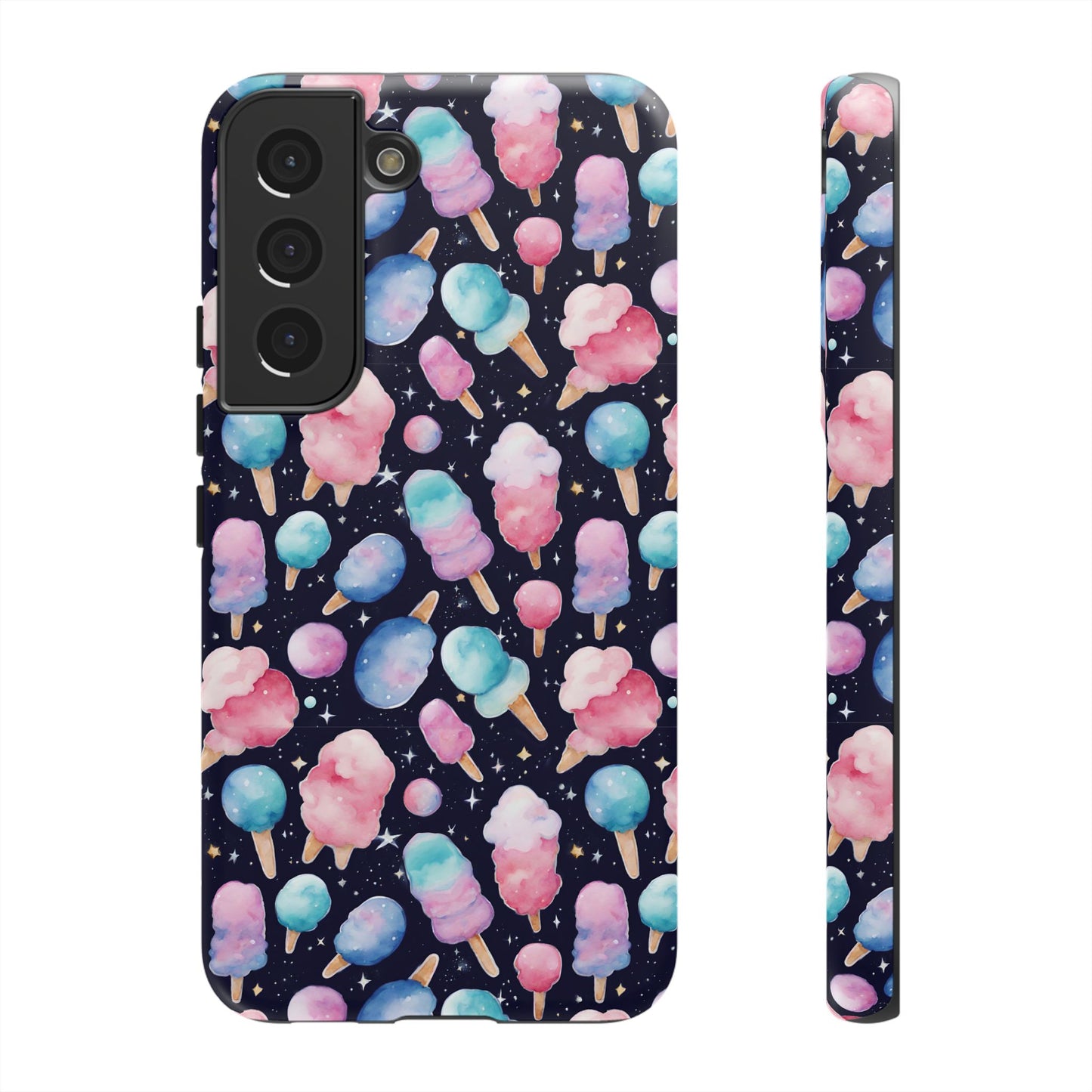 Cotton Candy Space Explosion Tough Case For iPhone Samsung