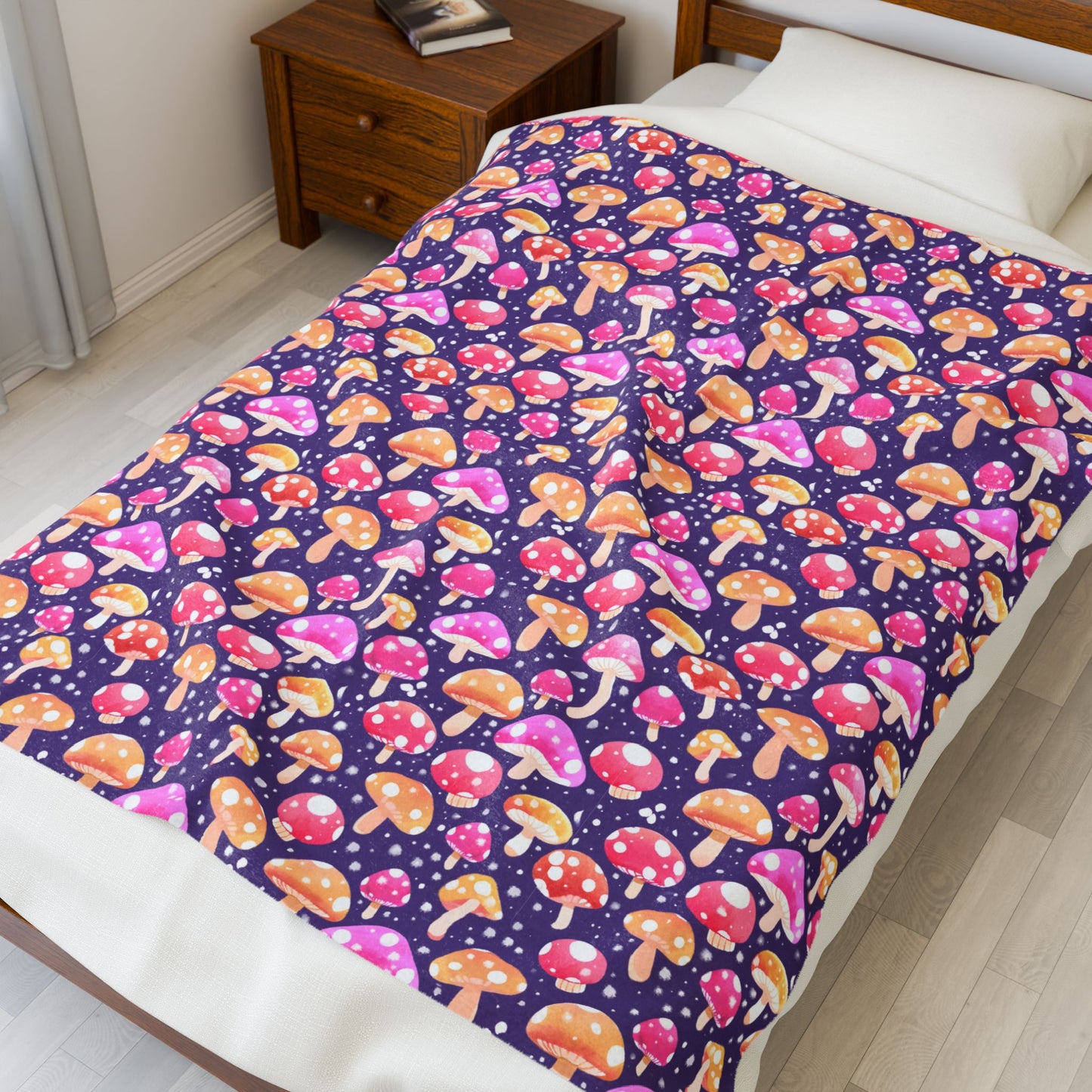 Mushroom Magic Soft Plush Blanket
