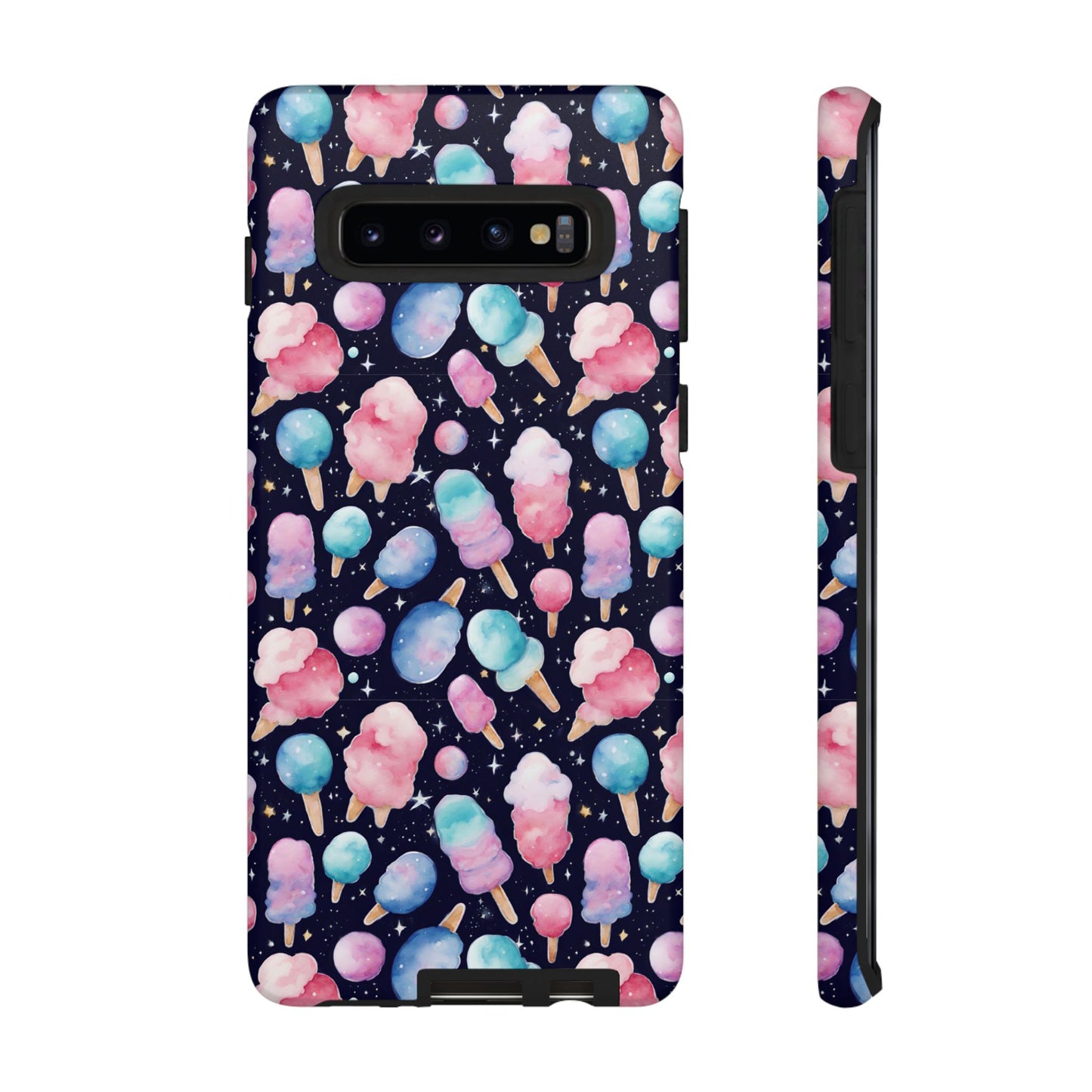Cotton Candy Space Explosion Tough Case For iPhone Samsung