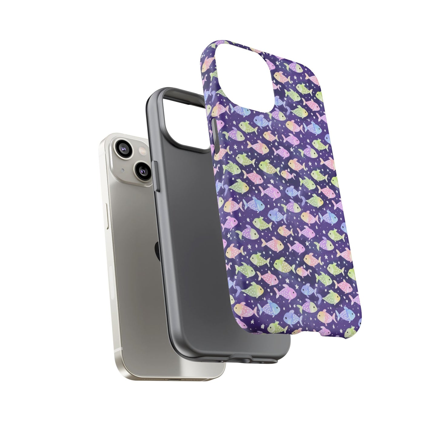 Fish And Stars | Tough Cases | Phone Case | Protective Cover | Ocean Themed | Sea Themed | Cute Phone Cover | Colorful