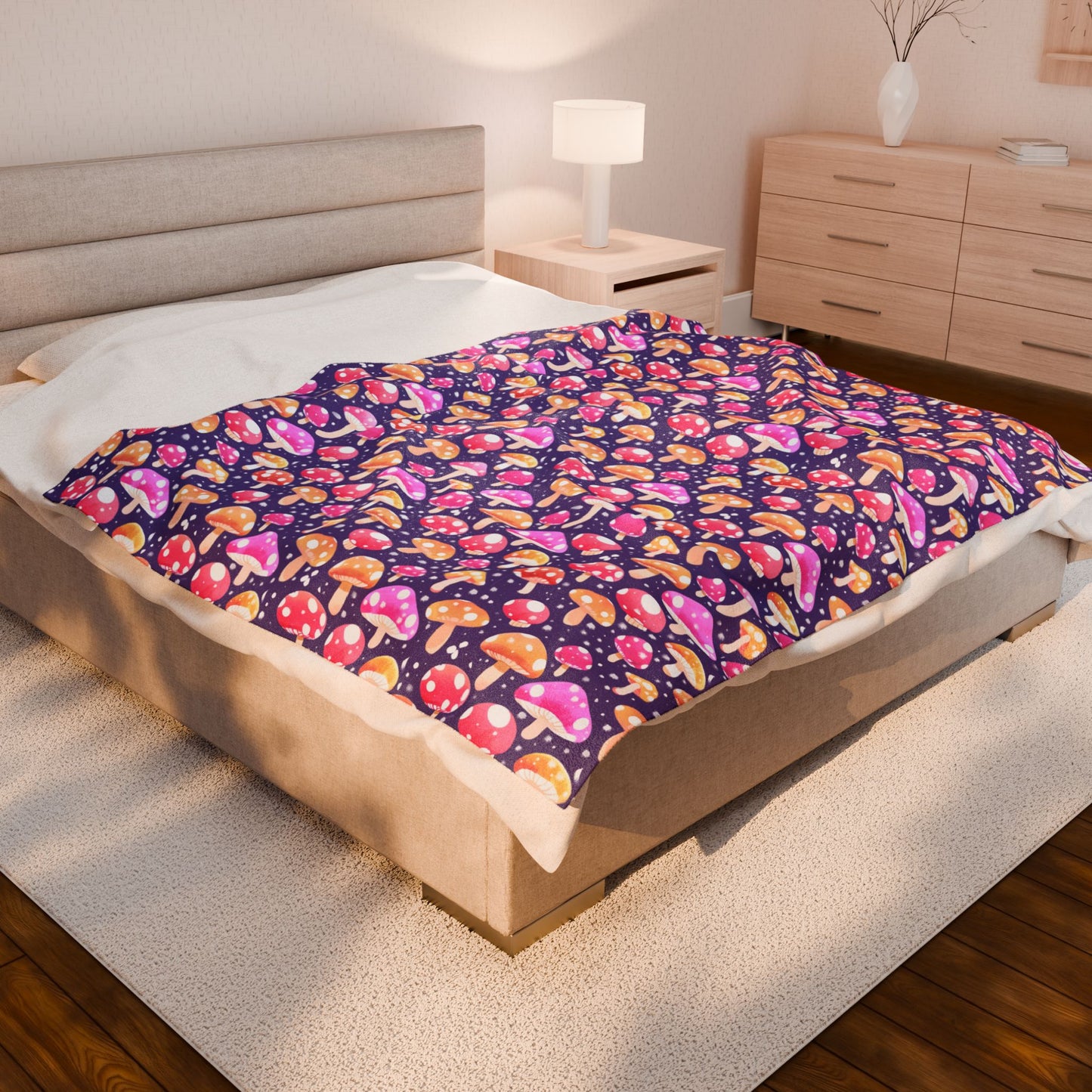 Mushroom Magic Soft Plush Blanket