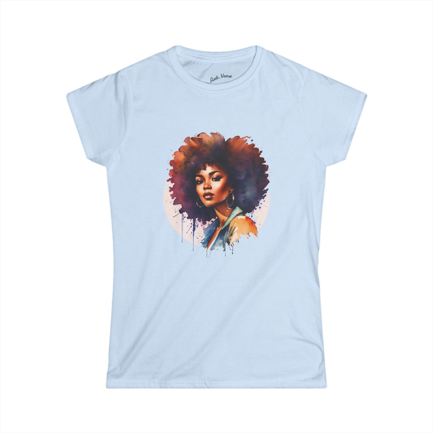 Beautiful Womens Tee Retro 70s Afro Shirt Everyday Tee