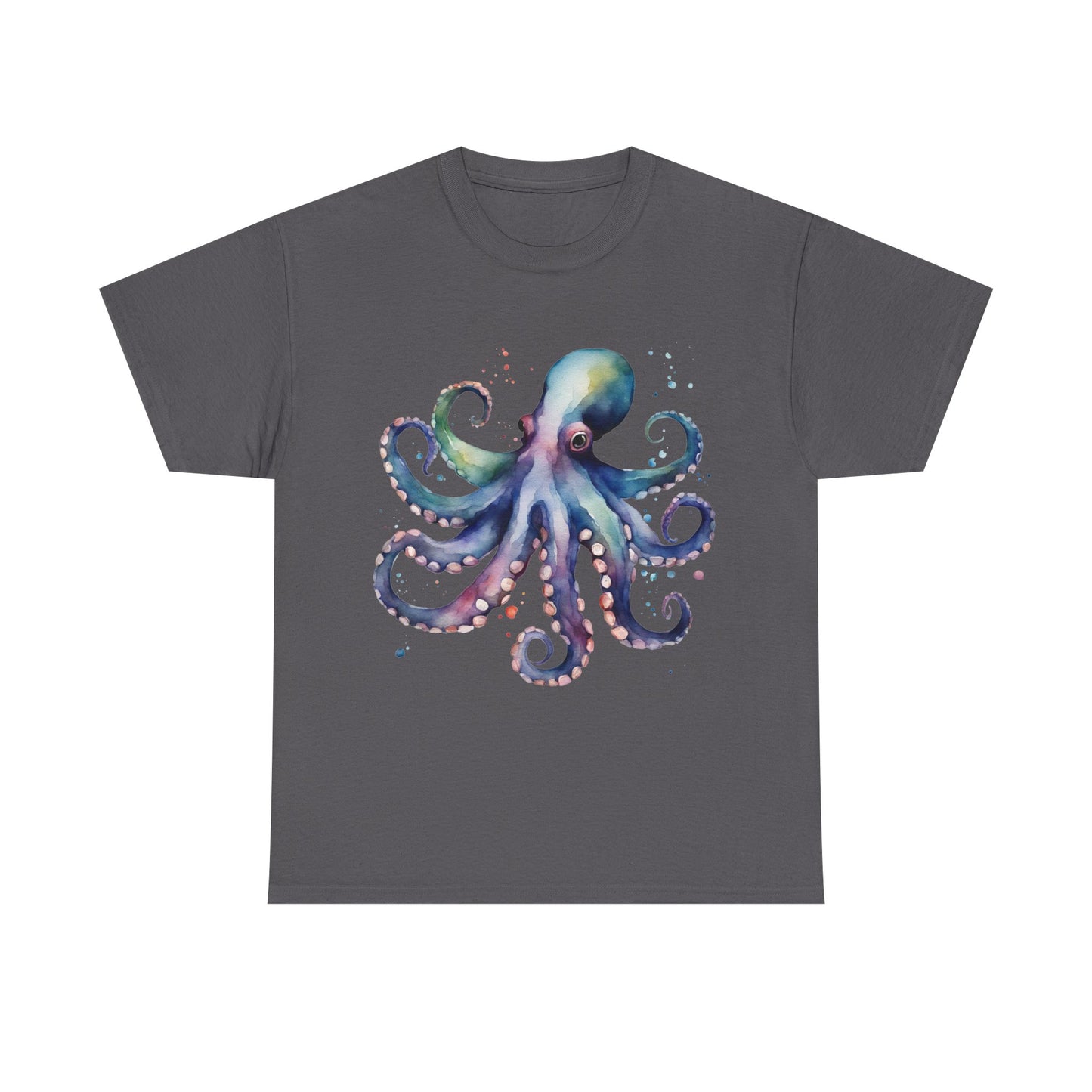 Deep Sea Octopus Graphic Tee Unisex Heavy Cotton Crew Neck