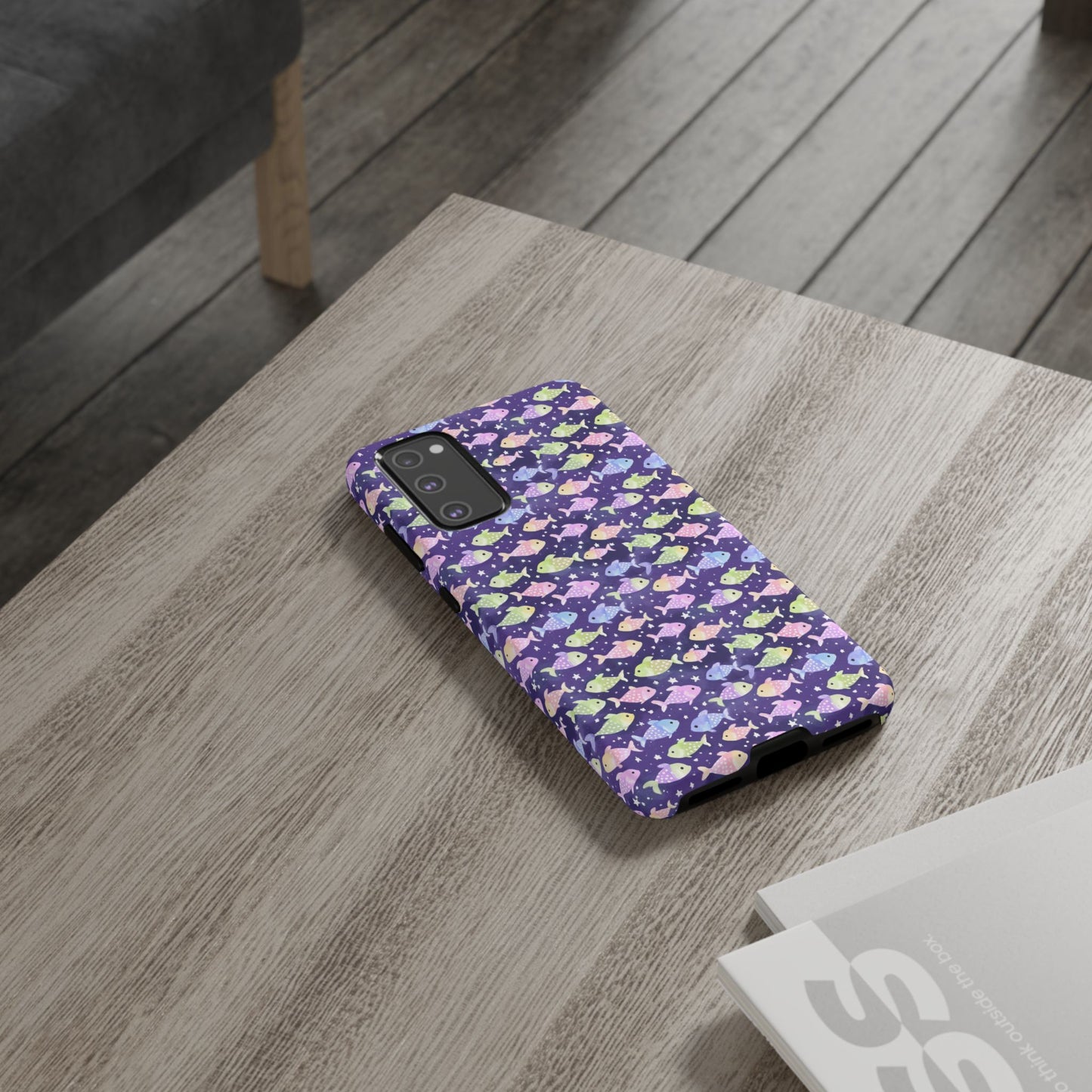 Fish And Stars | Tough Cases | Phone Case | Protective Cover | Ocean Themed | Sea Themed | Cute Phone Cover | Colorful
