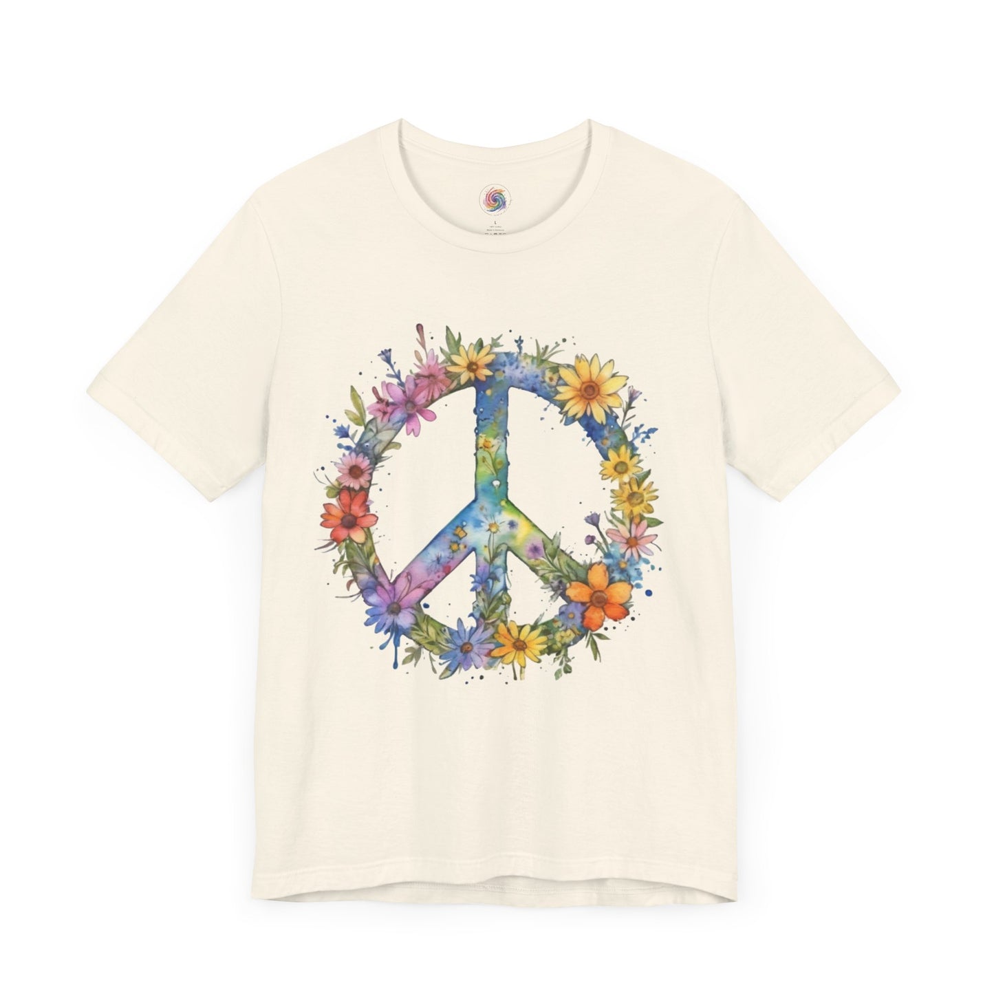 Flower Power Shirt | Vintage Hippie Shirt | Peace Sign Tshirt | Floral Peace Sign Tee | Boho Floral Shirt | Hippie Peace Sign