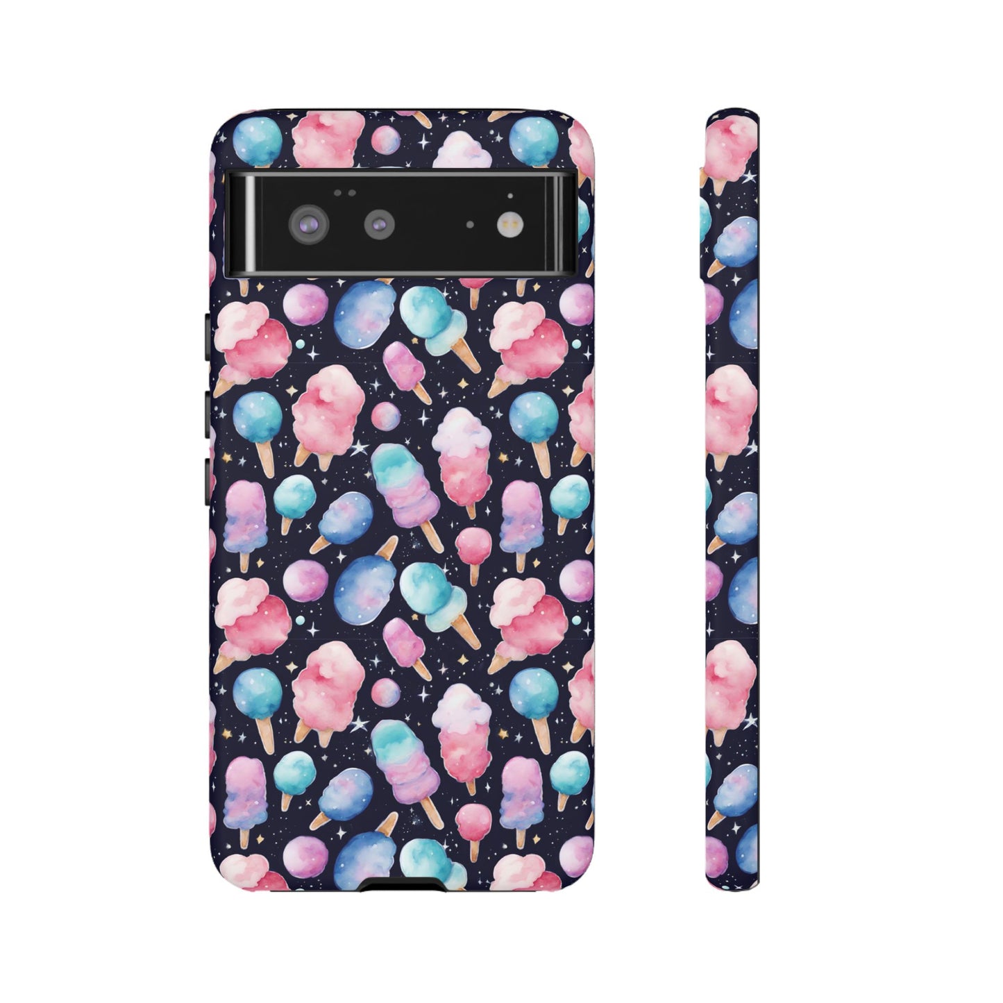 Cotton Candy Space Explosion Tough Case For iPhone Samsung