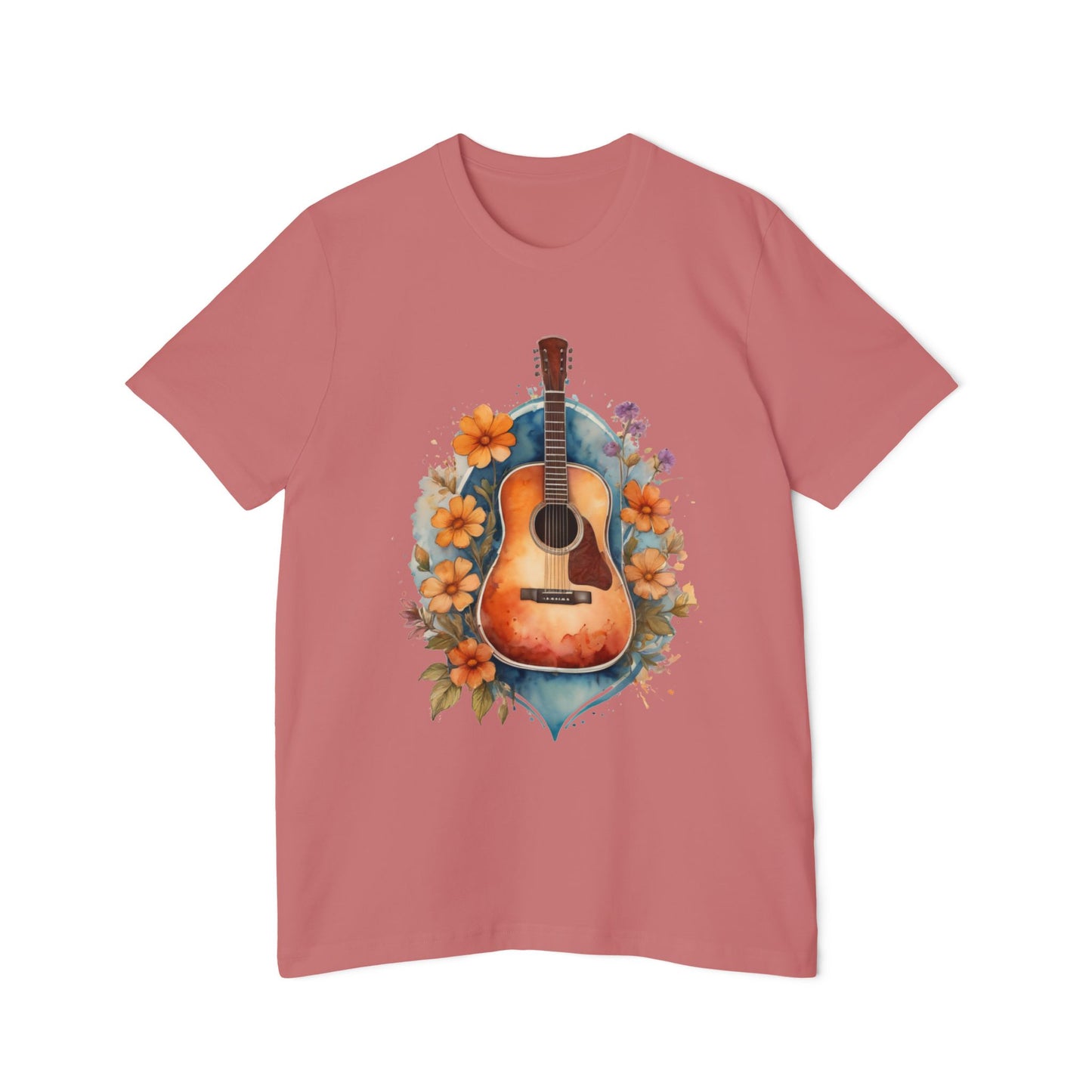 Retro Guitar Tshirt | 70s Style Guitar Tee | Guitar Tshirt | Vintage Boho Shirt | Music Lover Shirt | musician gift | Gift For Friend