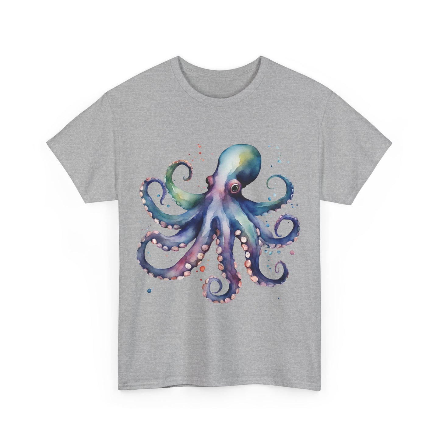 Deep Sea Octopus Graphic Tee Unisex Heavy Cotton Crew Neck