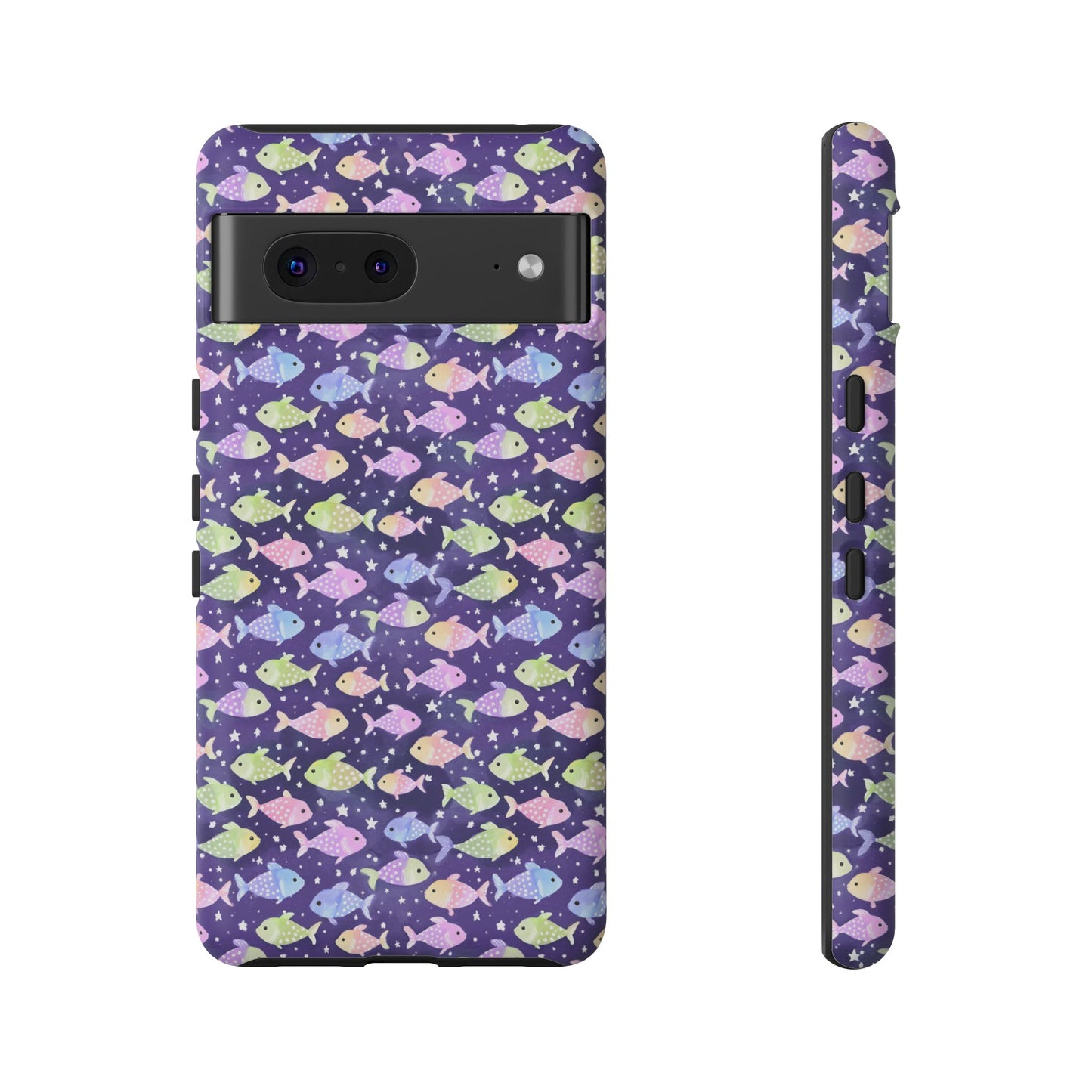 Fish And Stars | Tough Cases | Phone Case | Protective Cover | Ocean Themed | Sea Themed | Cute Phone Cover | Colorful