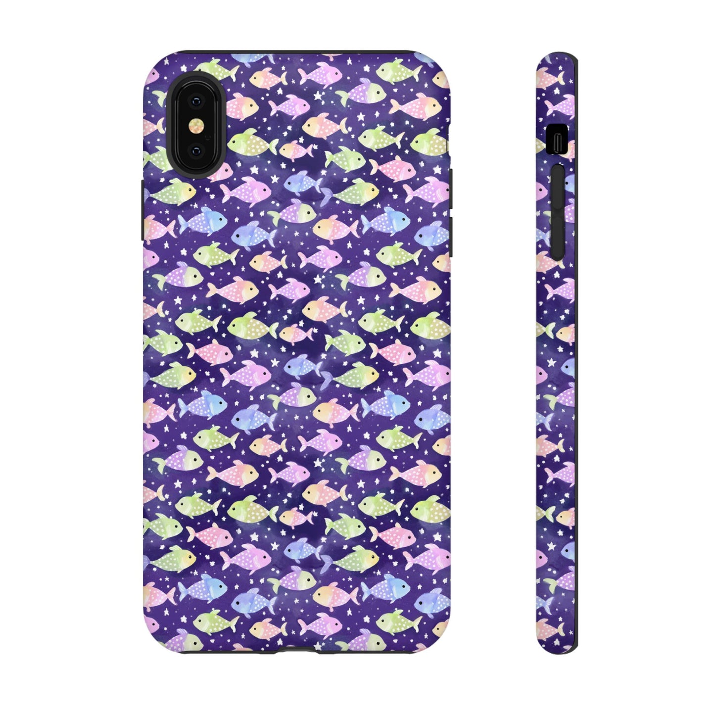 Fish And Stars | Tough Cases | Phone Case | Protective Cover | Ocean Themed | Sea Themed | Cute Phone Cover | Colorful