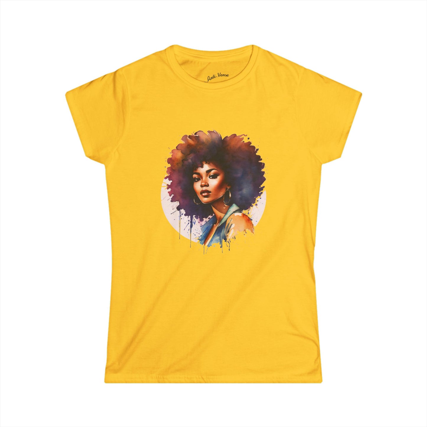 Beautiful Womens Tee Retro 70s Afro Shirt Everyday Tee