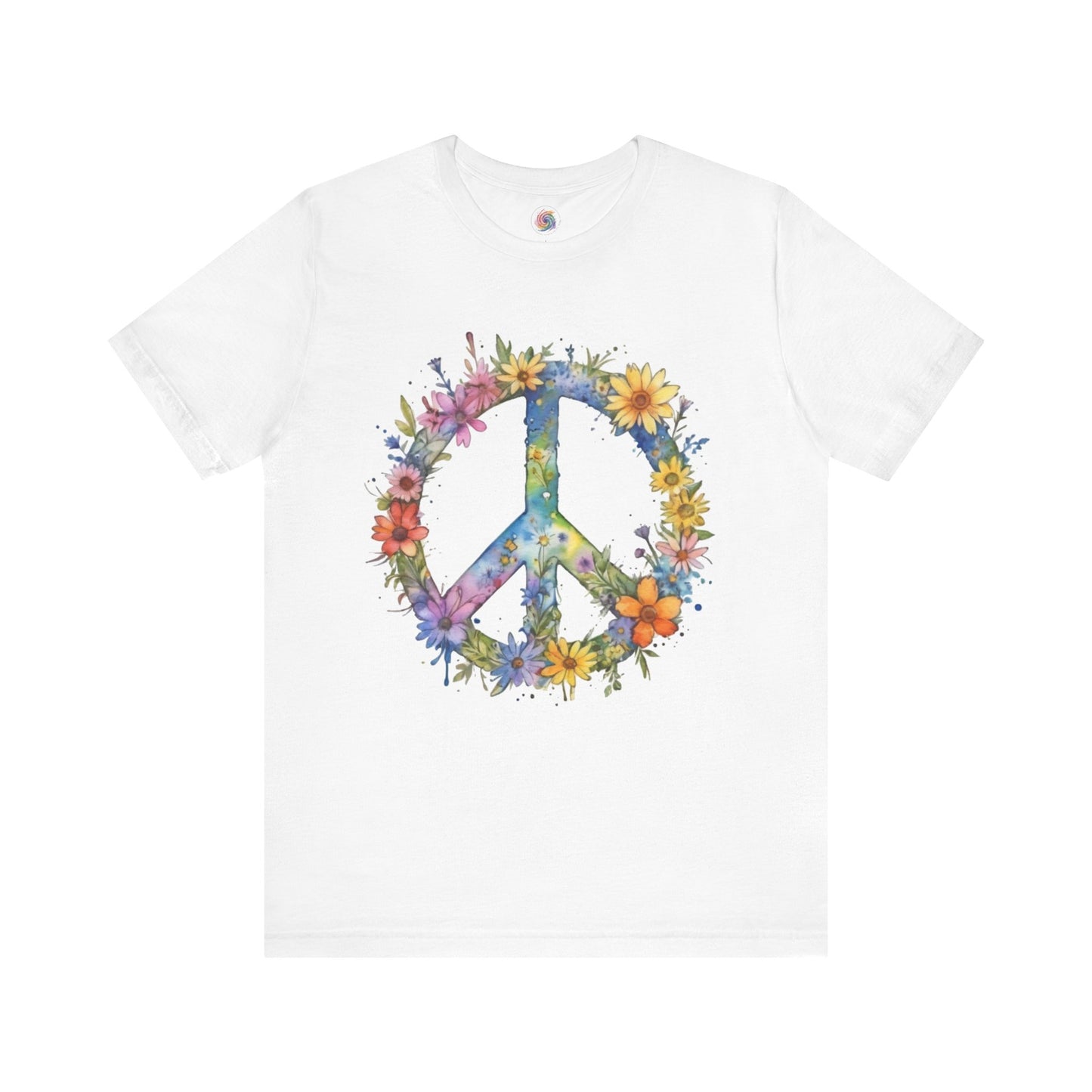 Flower Power Shirt | Vintage Hippie Shirt | Peace Sign Tshirt | Floral Peace Sign Tee | Boho Floral Shirt | Hippie Peace Sign