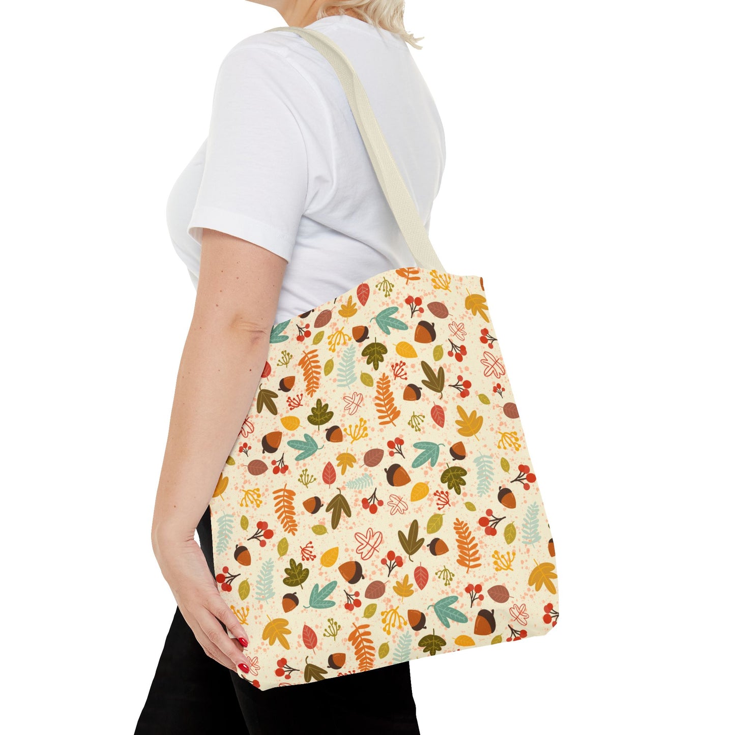 Autumn Floral Tote Bag, Eco-Friendly Shopping Bag, Stylish Grocery Tote, Cute Fall Handbag, Gift for Nature Lovers