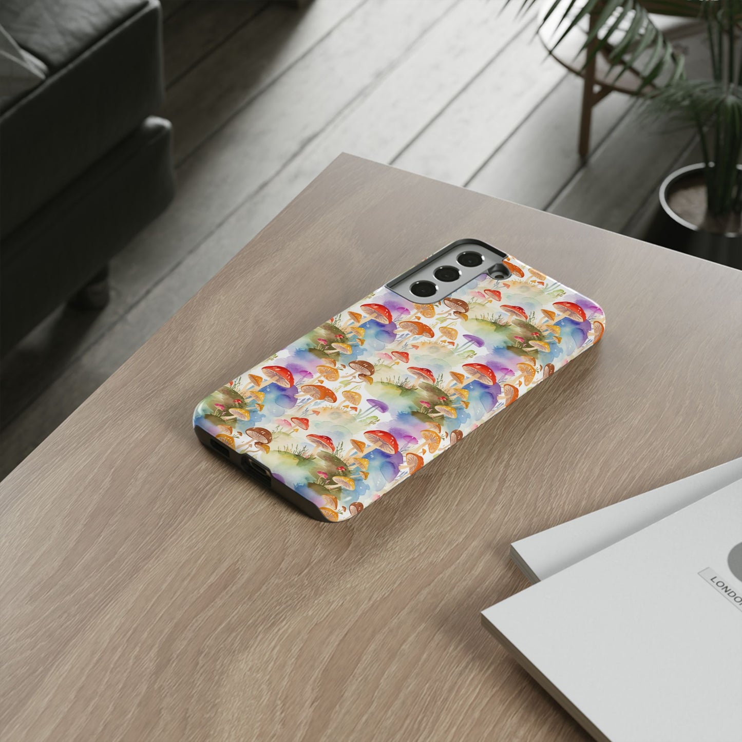 Mushroom Phone Case | Shroom Phone Cover | Hippie Themed Phone Case | Cute mushroom Pattern | Tough Case