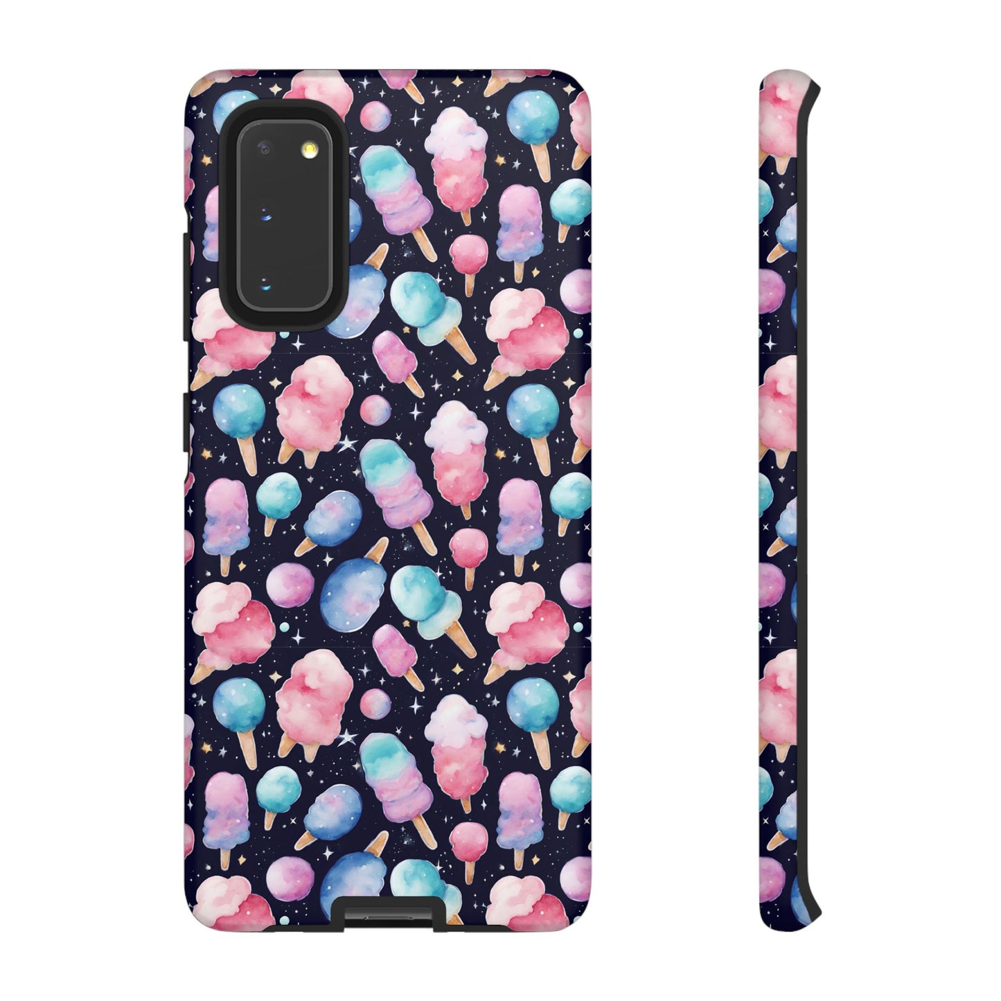 Cotton Candy Space Explosion Tough Case For iPhone Samsung