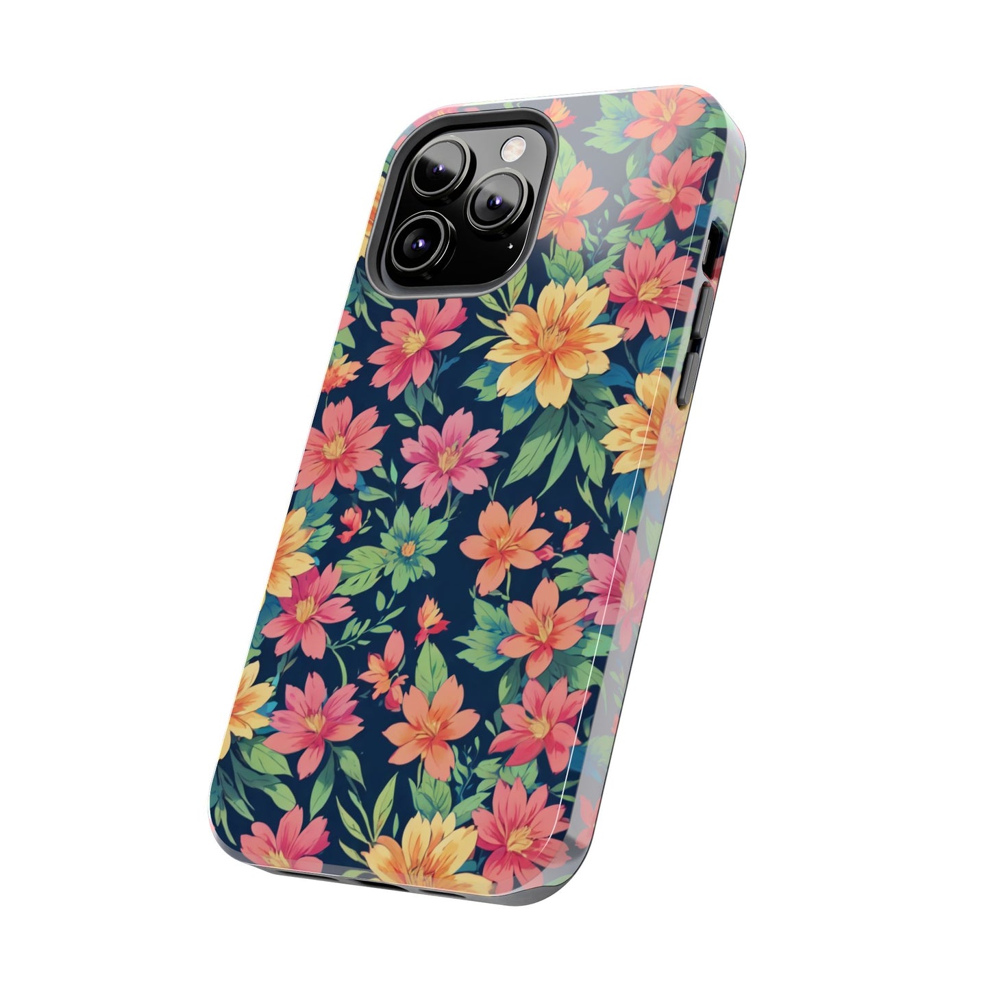 Tropical flowers Tough Phone Cases