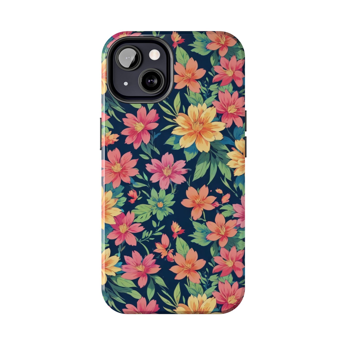 Tropical flowers Tough Phone Cases