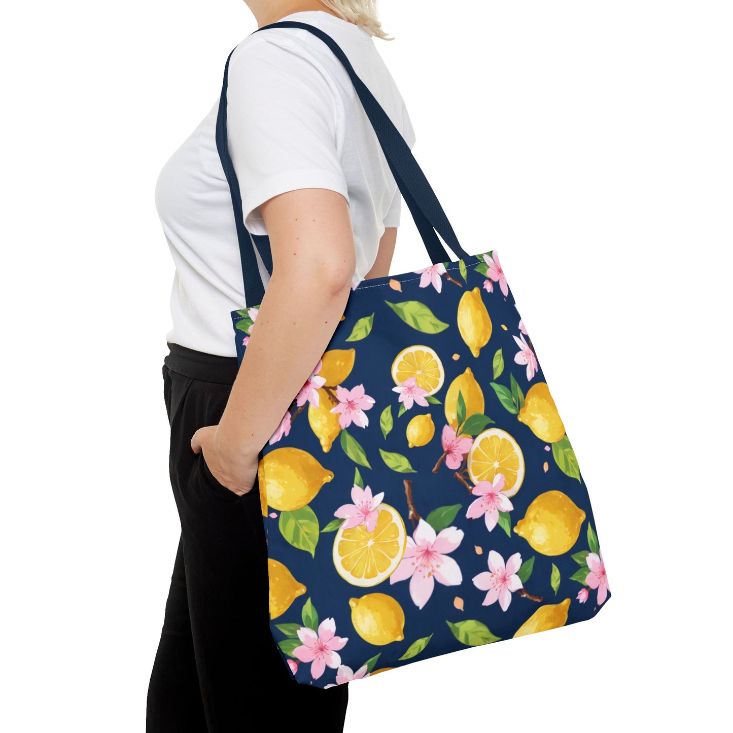 Lemon and cherry blossom Tote Bag